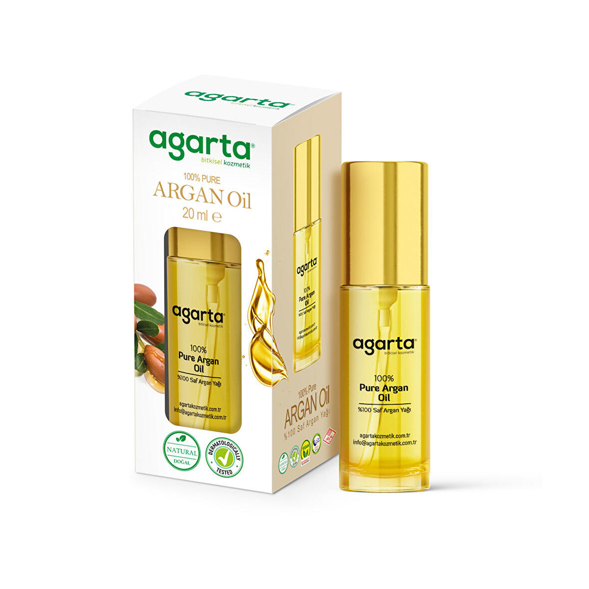 Agarta Doğal Saf Argan Yağı 20 ml