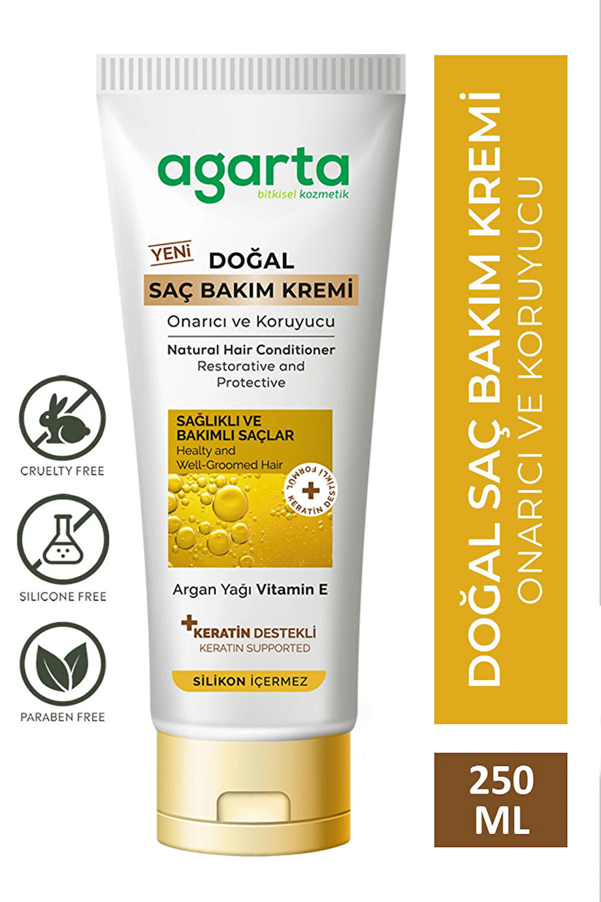 Agarta Doğal Güçlü Bakım Saç Kremi 250 ml