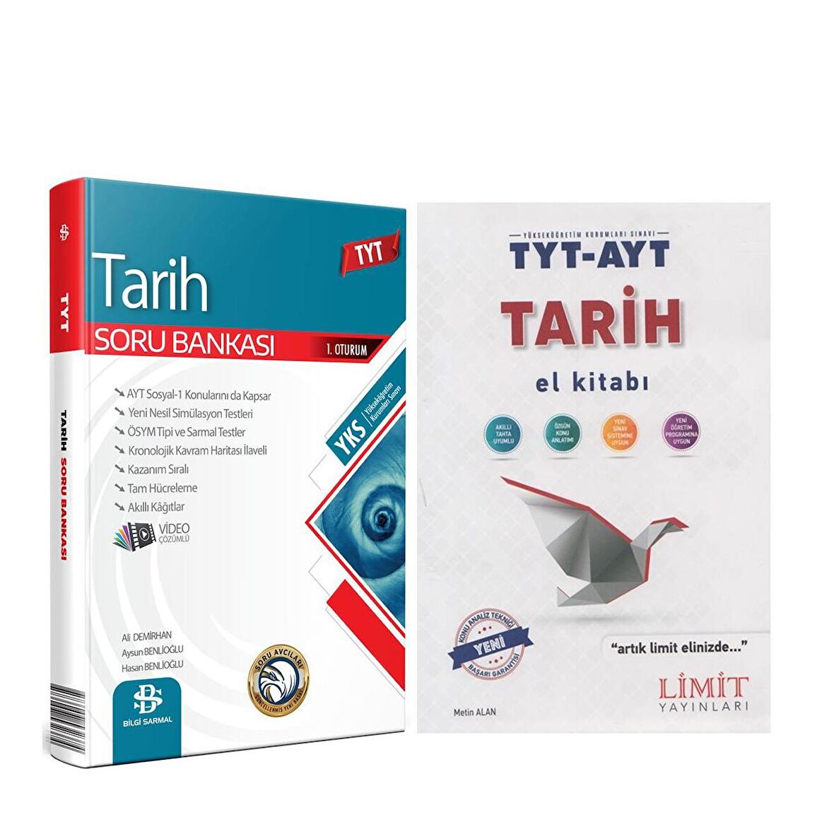 Bilgi Sarmal TYT Tarih Soru Bankası ve Limit TYT AYT Tarih El Kitabı Seti
