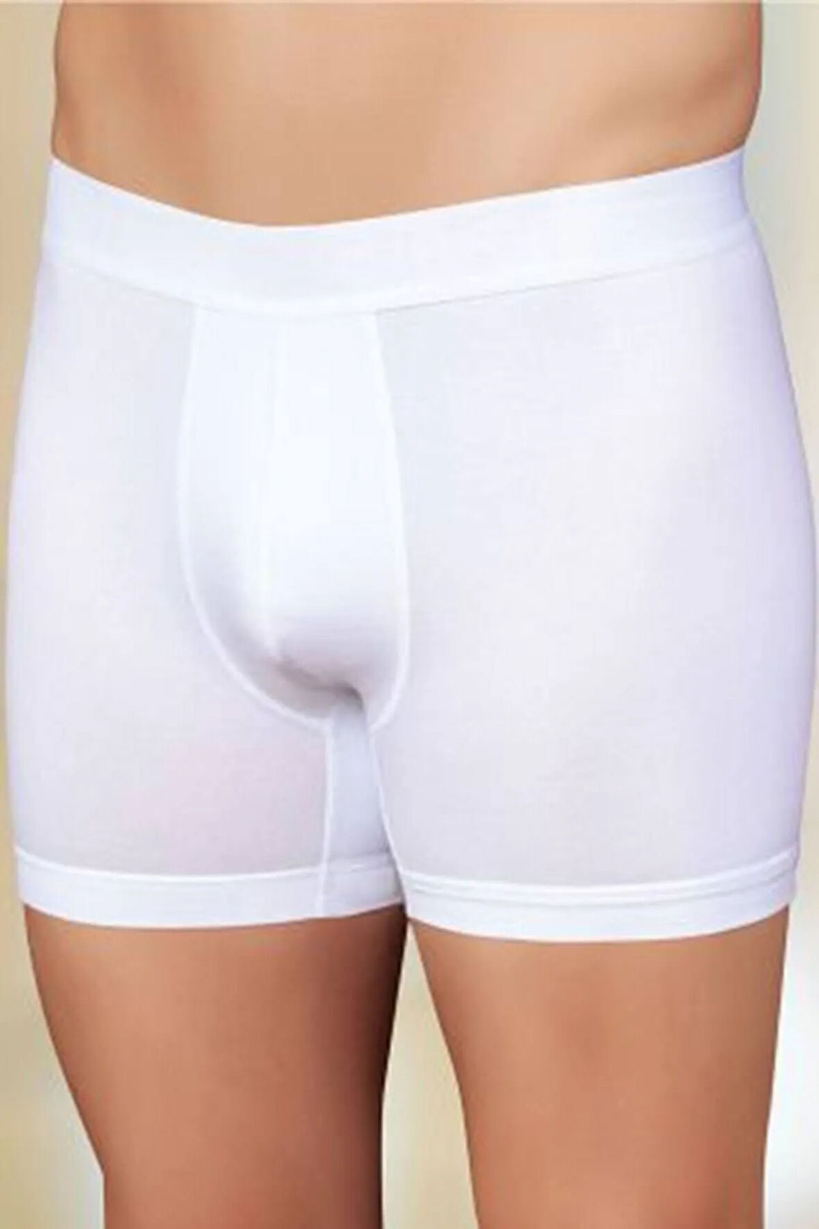 Erkek Lacivert Likralı Boxer Şort