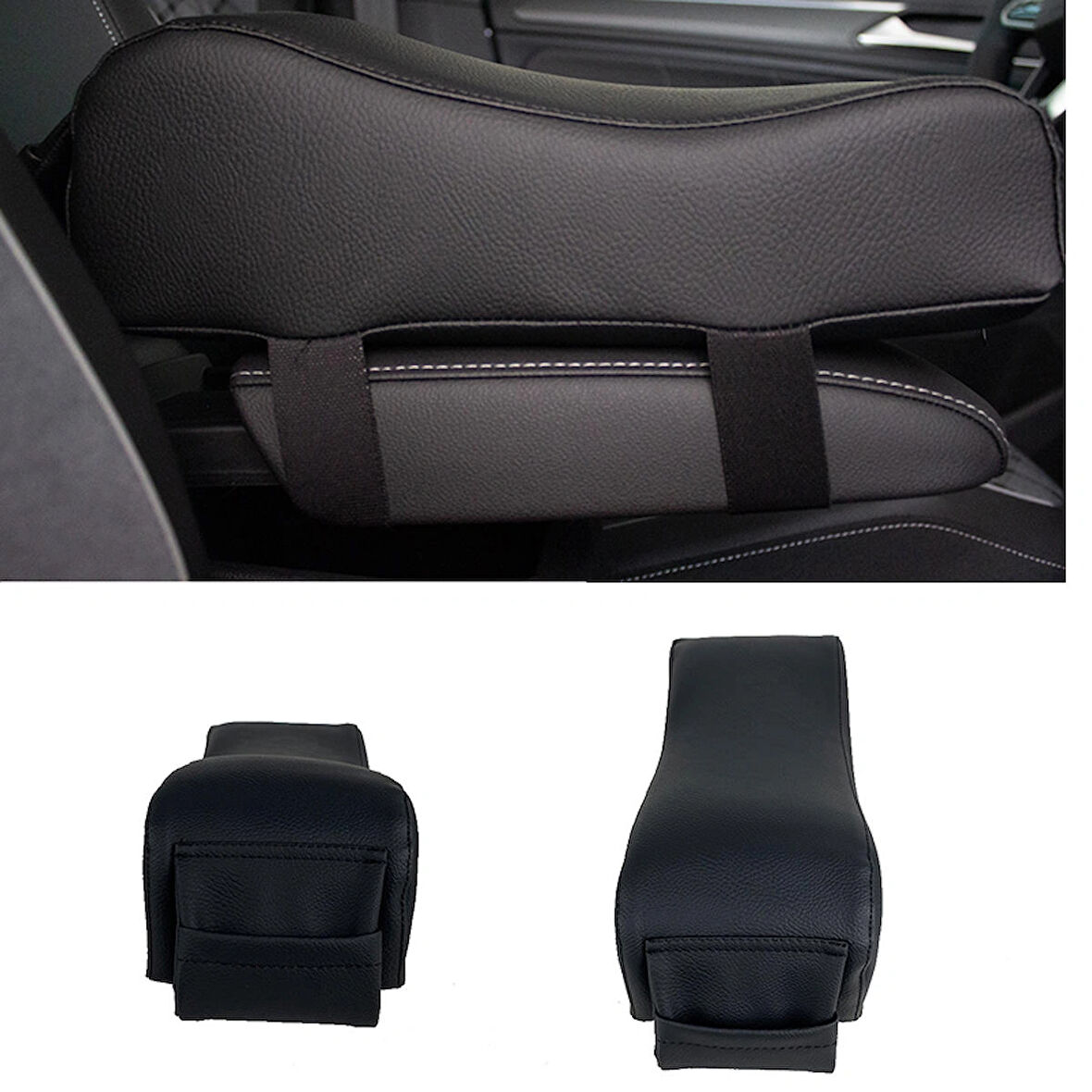 Toyota Yaris 2006-2008 Uyumlu Oto Kolçak Yükseltici Kol Dayama Minderi Kalın Model Siyah