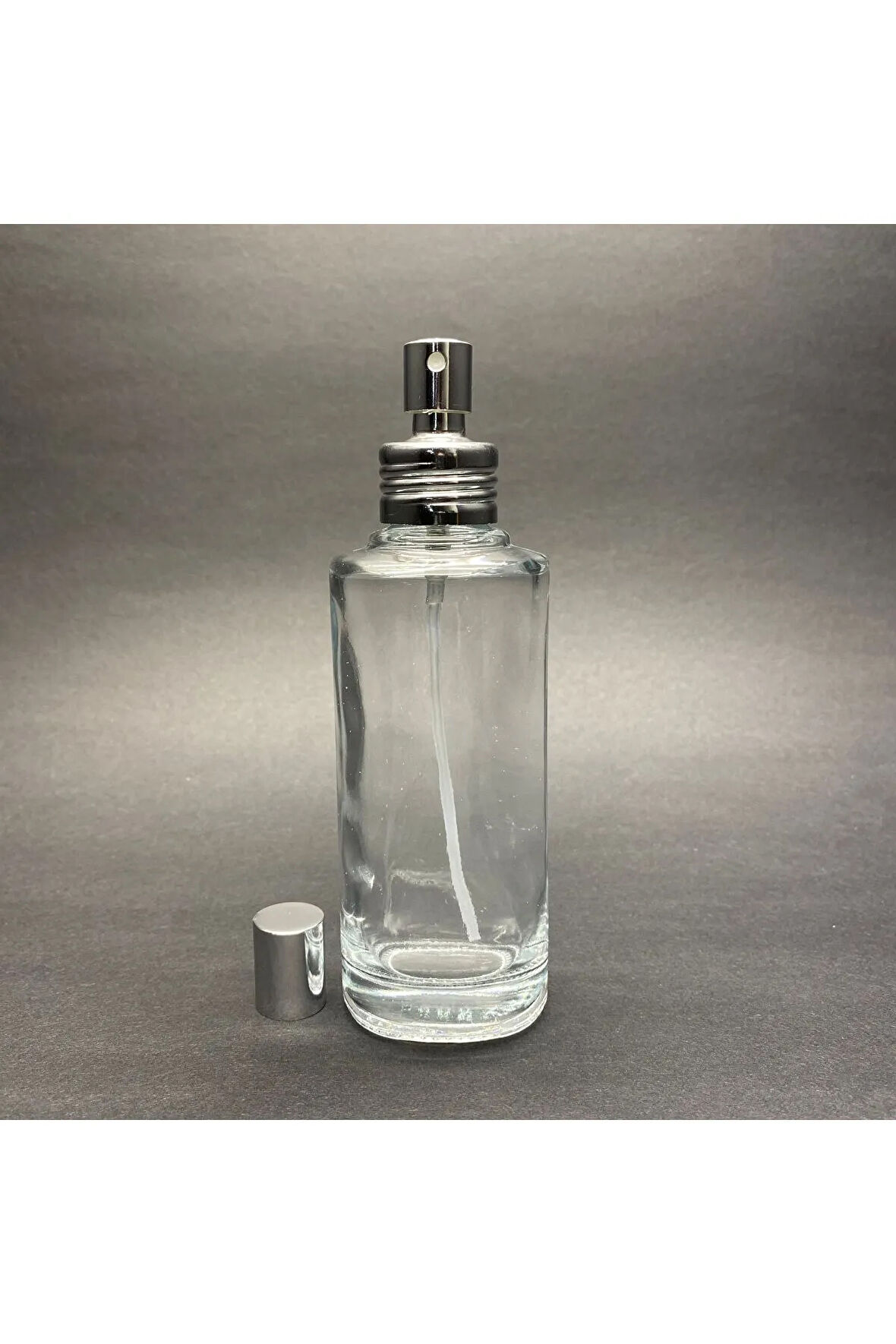 100 CC OVAL MODEL CAM PARFÜM KOLONYA ŞİŞESİ - 100 ML LÜX SPREYLİ PARFÜM , KOLONYA ŞİŞESİ