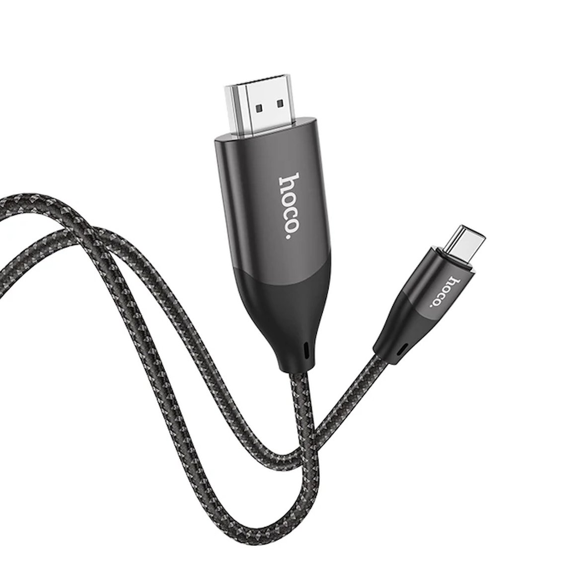 Northcity Type-C - HDMI 4K@30Hz Kablo - 2m Uzun Naylon Örgülü Ses-Görüntü Aktarım