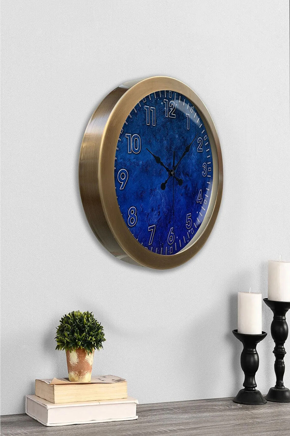 Hediyelik 36 Cm Eskitme Metal Class Duvar Saati