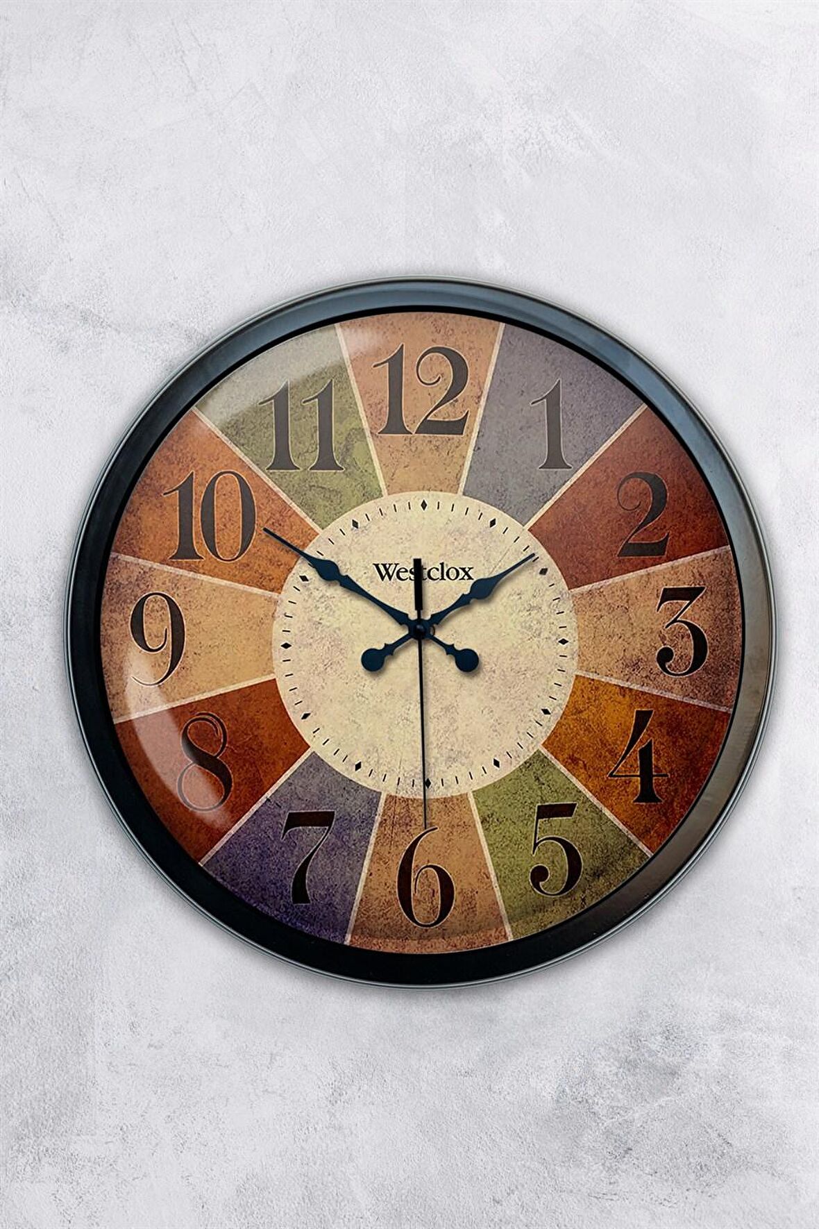 40 Cm Siyah Metal Westclox Duvar Saati