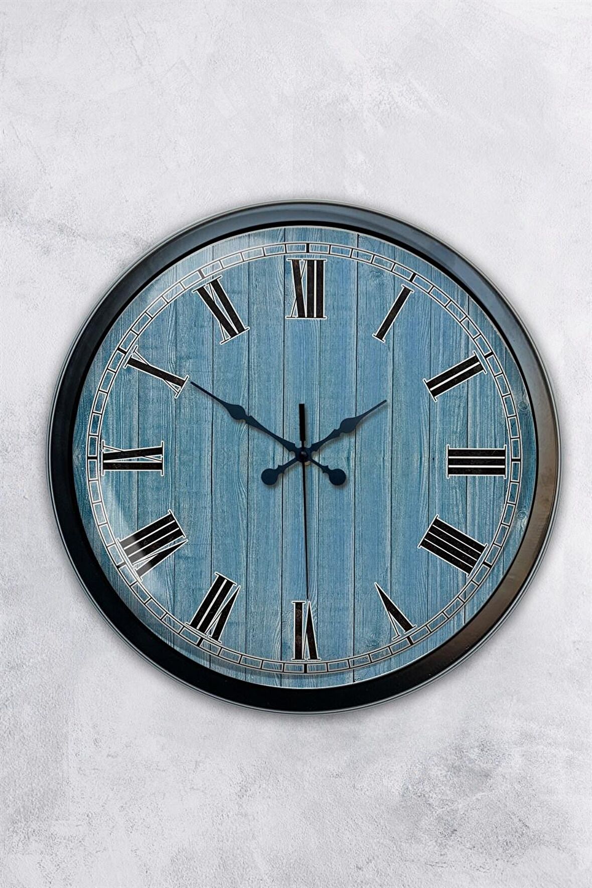 40 Cm Siyah Metal Milano 2 Duvar Saati