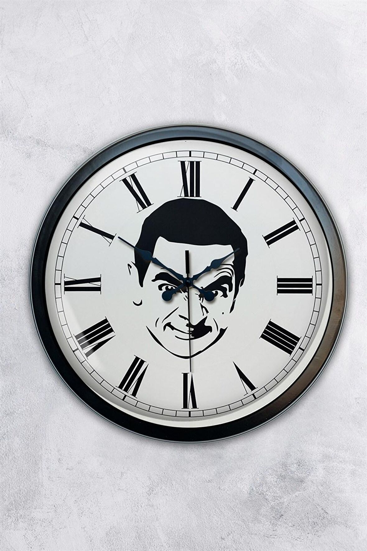 40 Cm Siyah Metal Dekoratif Duvar Saati