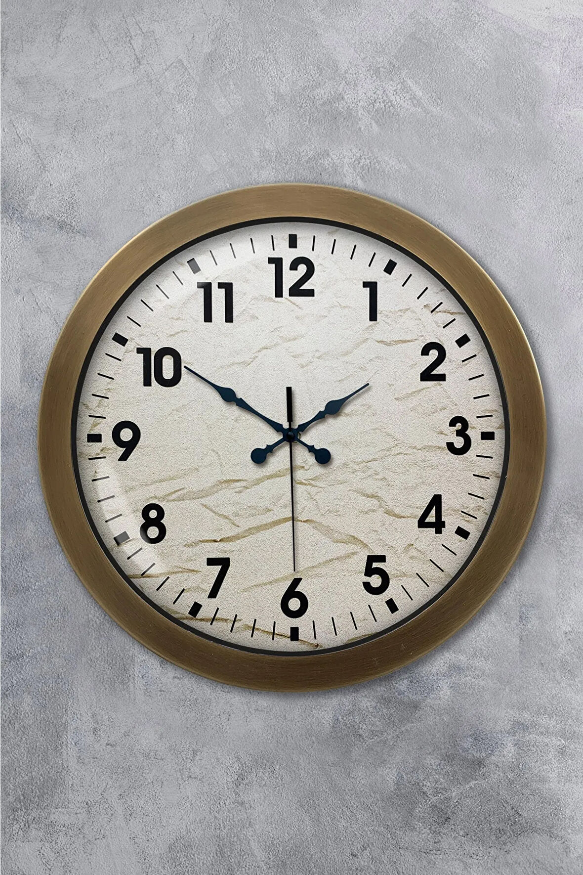 36 Cm Eskitme Metal Klasik Duvar Saati