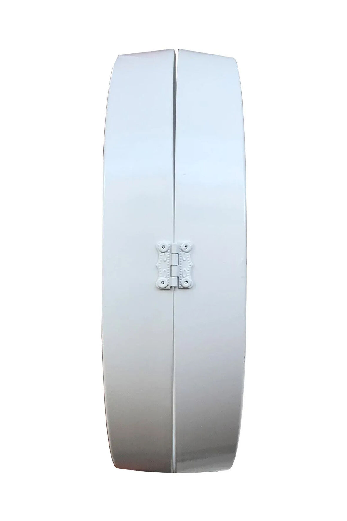 Hediyelik 36 Cm Beyaz Metal Dansçı Dekoratif Istasyon Duvar Saati