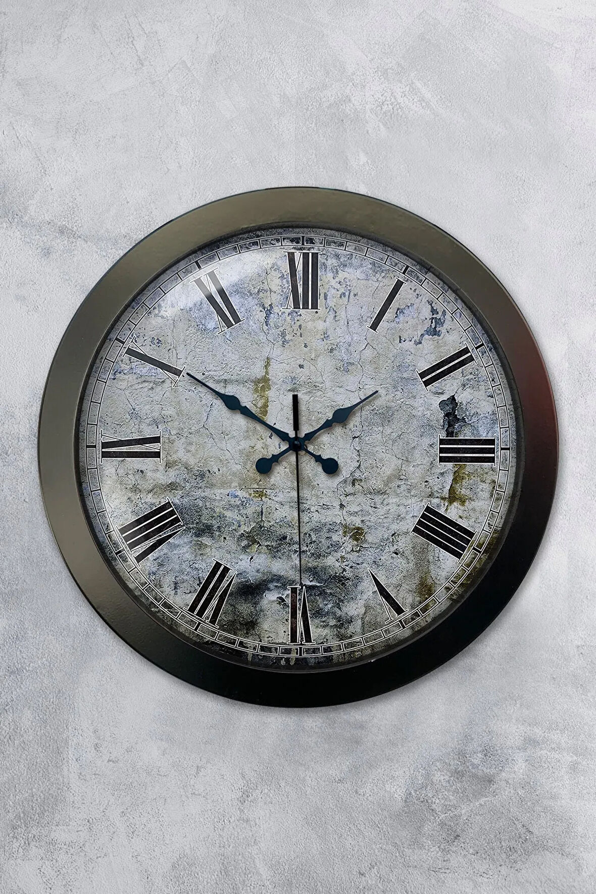 Hediyelik 36 Cm Siyah Metal Decorative Duvar Saati