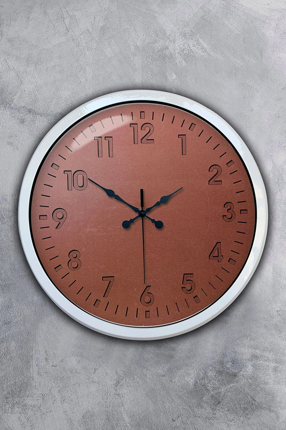 Hediyelik 40 Cm Beyaz Metal Klasik Duvar Saati