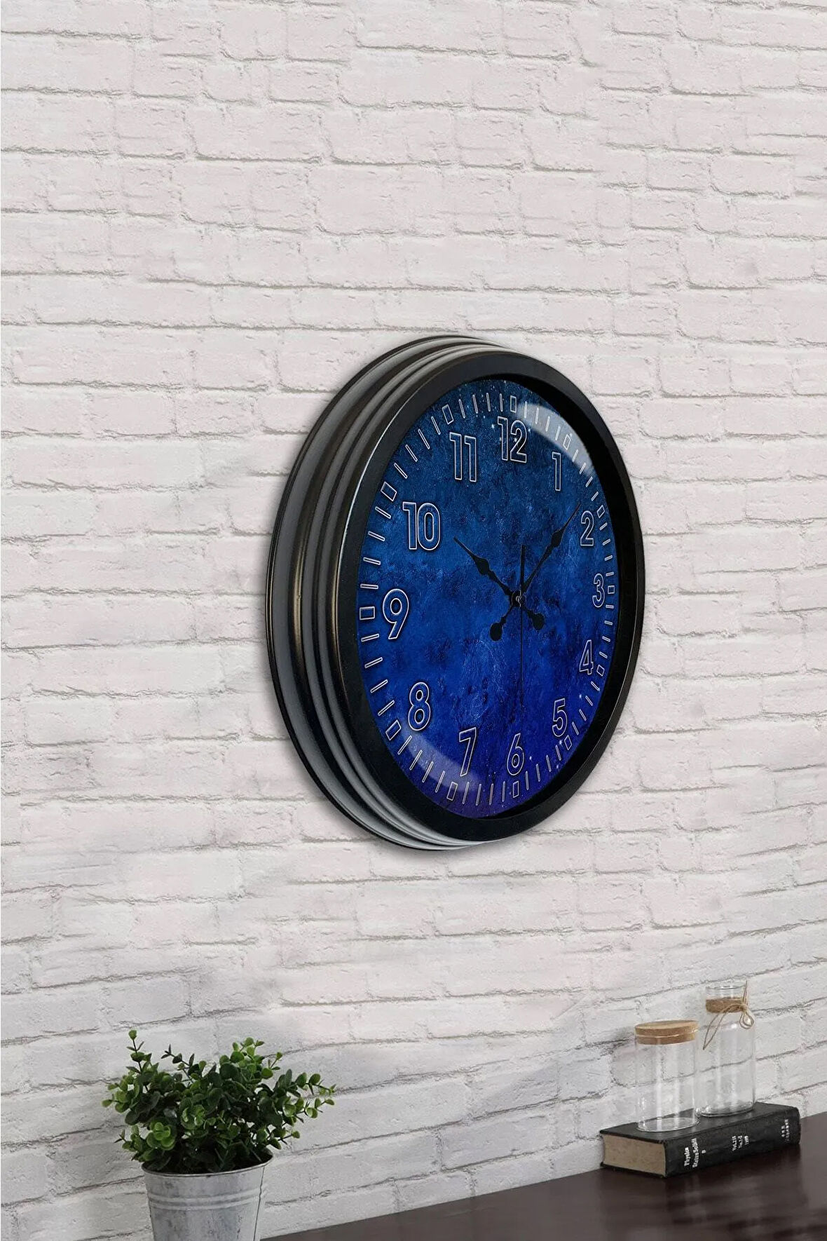 Hediyelik 40 Cm Siyah Metal Class Duvar Saati