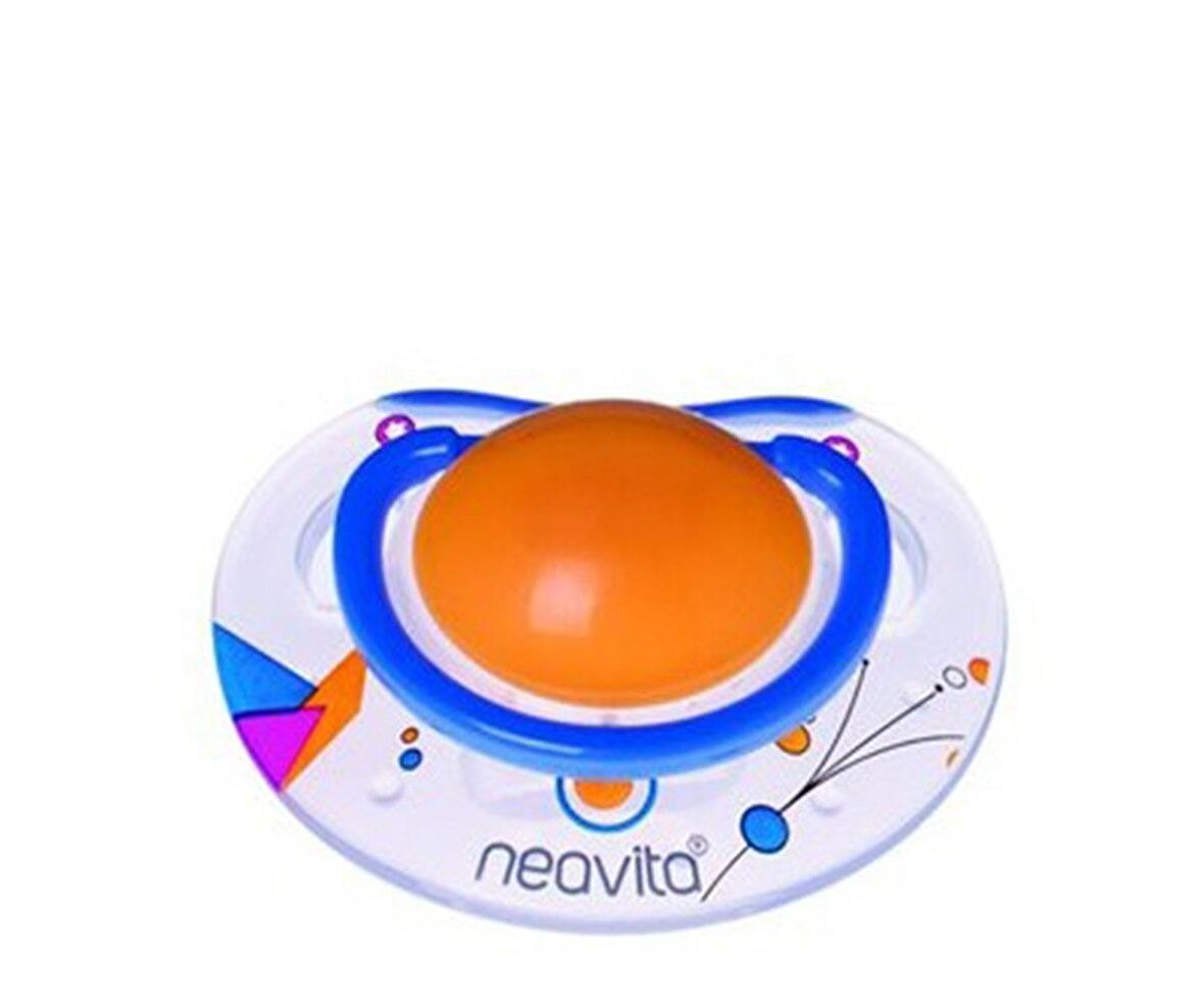 Neavita Ortodontik Silikon Emzik Desenli (BPA%0) 6 Ay+ / Turuncu