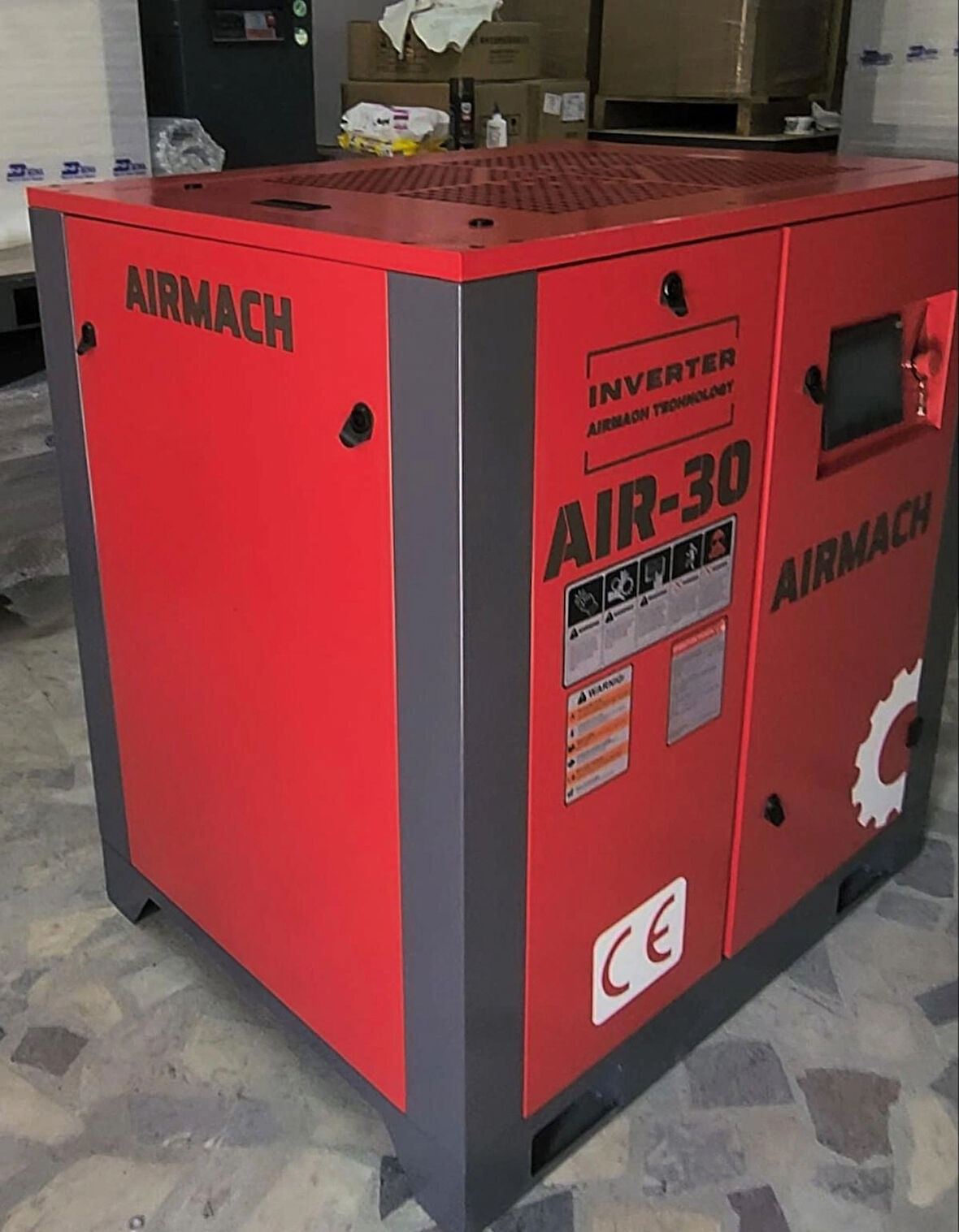 AIRMACH 22 KW 30 HP İnvertörlü Vidalı Kompresör