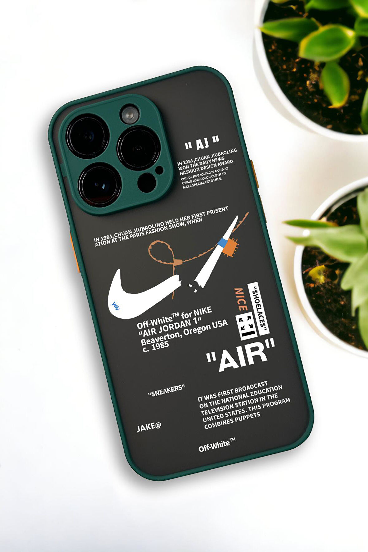 iPhone 13 Pro Max Uyumlu Air Desenli Buzlu Şeffaf Lüx Telefon Kılıfı