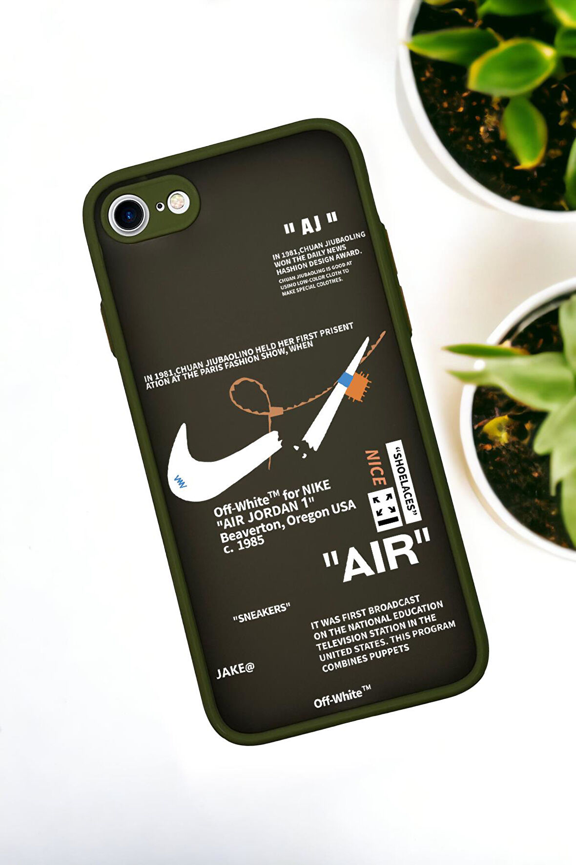 iPhone Se 2020 Uyumlu Air Desenli Buzlu Şeffaf Lüx Telefon Kılıfı