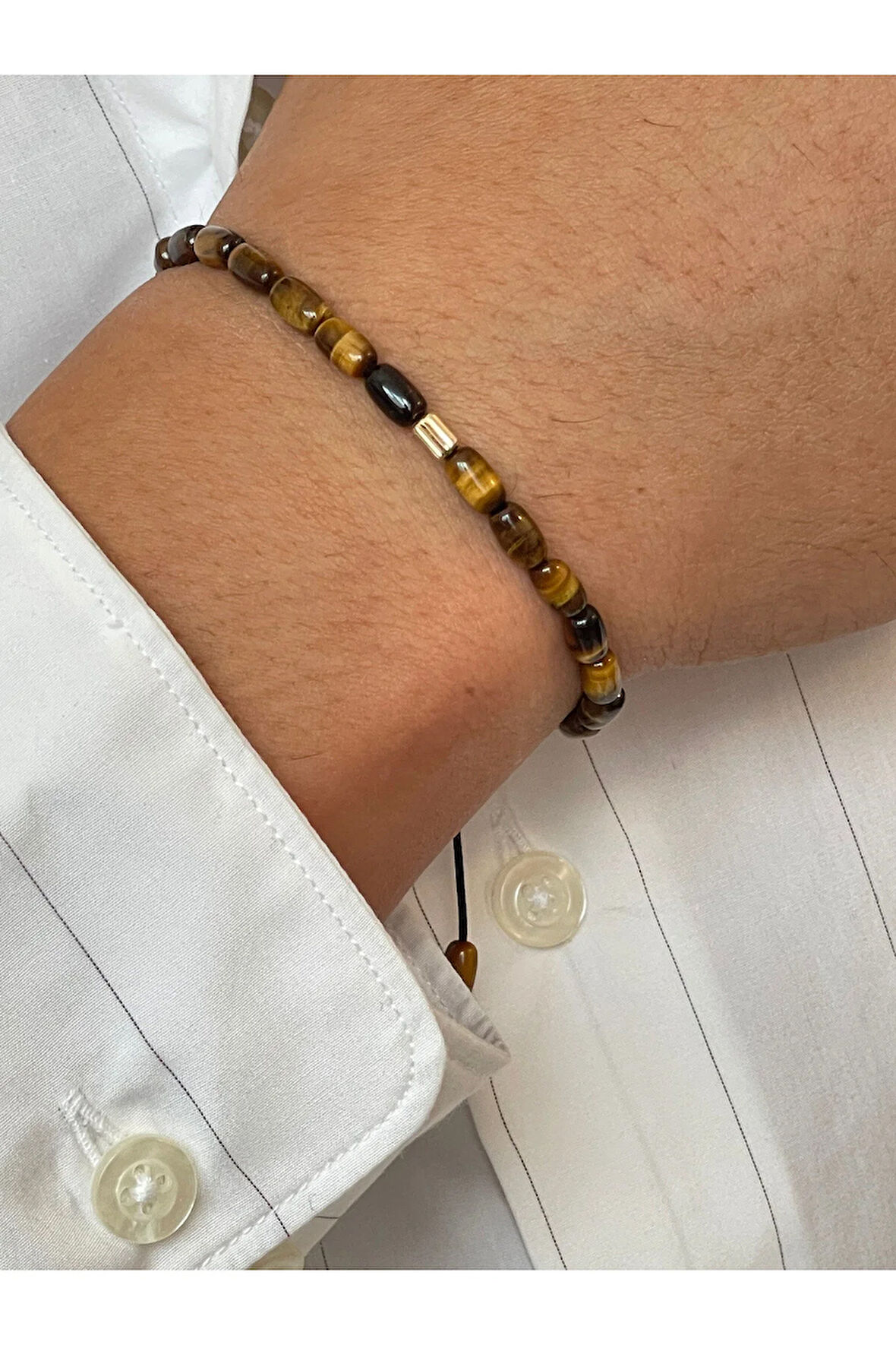 14 Ayar Altın Burgu Altın Detaylı Doğal Kaplangözü Taşlı Tasarım Altın Bileklik