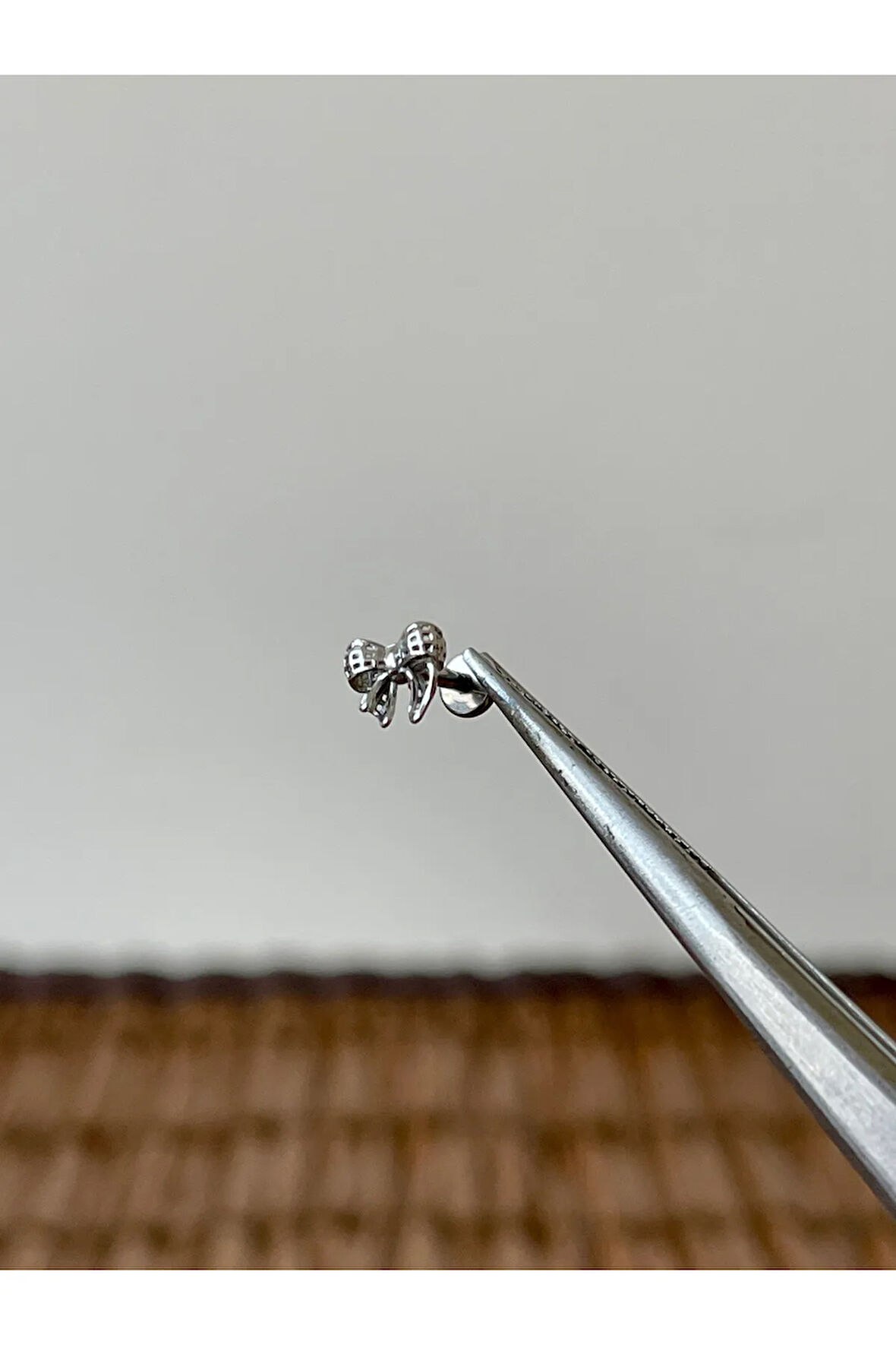 316 L Cerrahi Çelik Fiyonk Modeli Dudak Helix Tragus Kıkırdak Conch Piercing