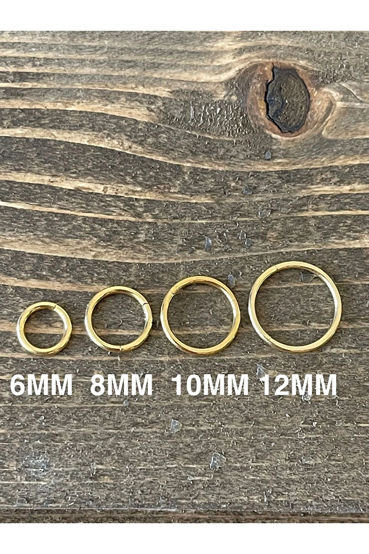 316 L Cerrahi Çelik Anti Alerjik Kilitli Halka Piercing Gold Renk