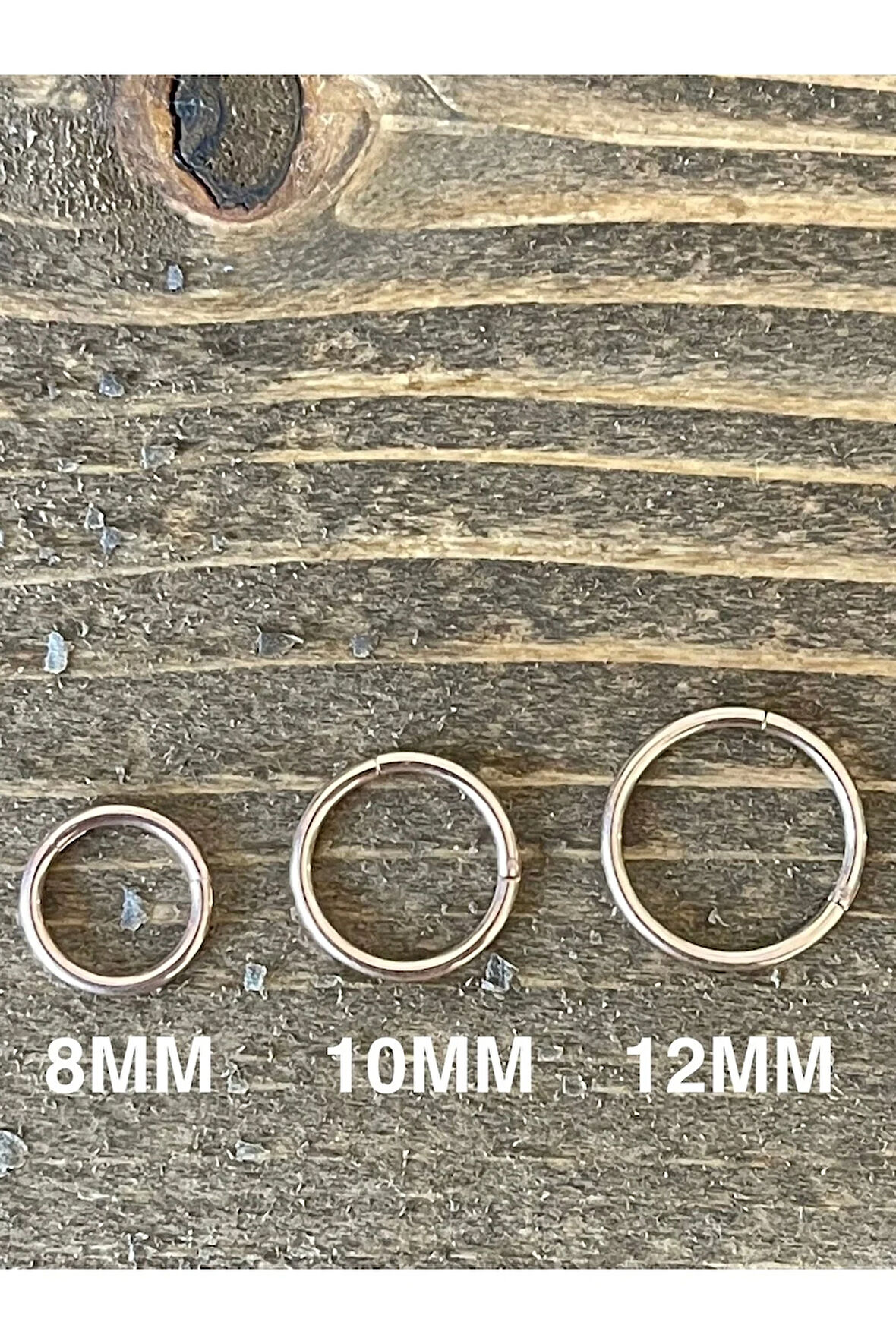 316 L Cerrahi Çelik Anti Alerjik Kilitli Halka Piercing Rose Renk