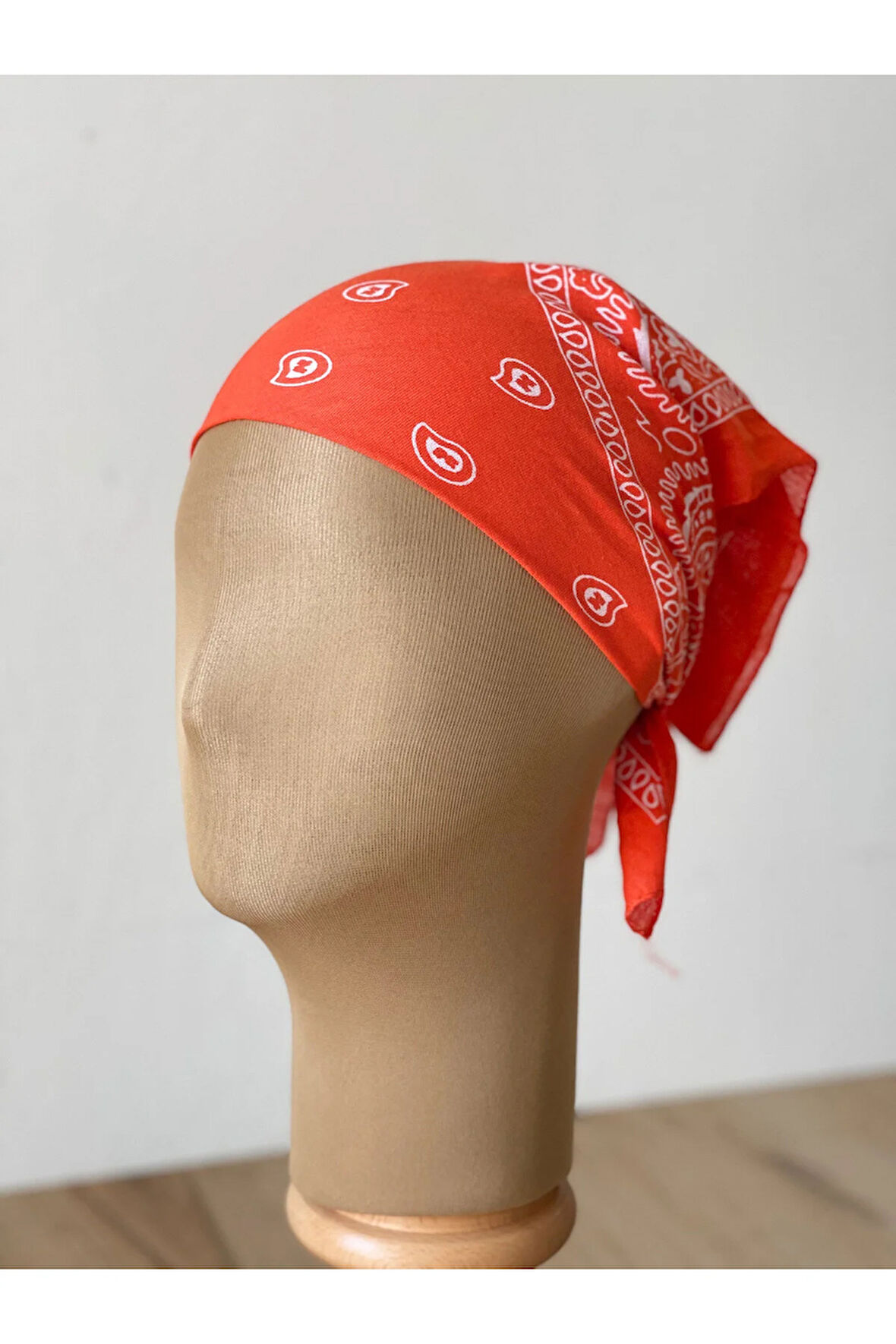 %100 Pamuklu Klasik Desen Unisex Bandana Renkli Bandana Etnik Desenli A Kalite Bandana