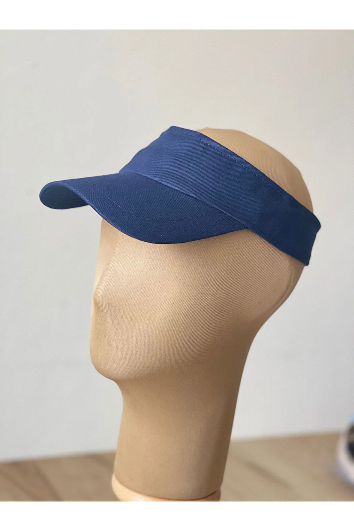 %100 Pamuk Sporcu Koşu Tenis Vizör Şapka Arka Kısmı Ayarlanabilir Unisex Vizör Şapka
