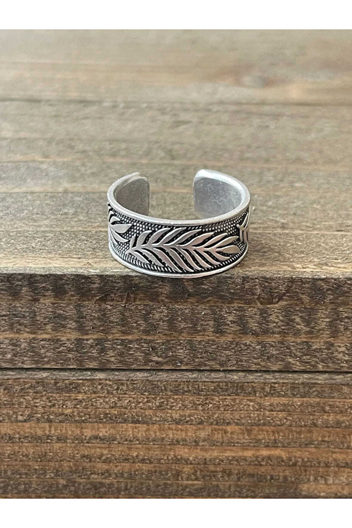 Ayarlanabilir Ölçü 925 Ayar Gümüş Kaplama Klasik Desen İşçilikli Tasarım Yüzük