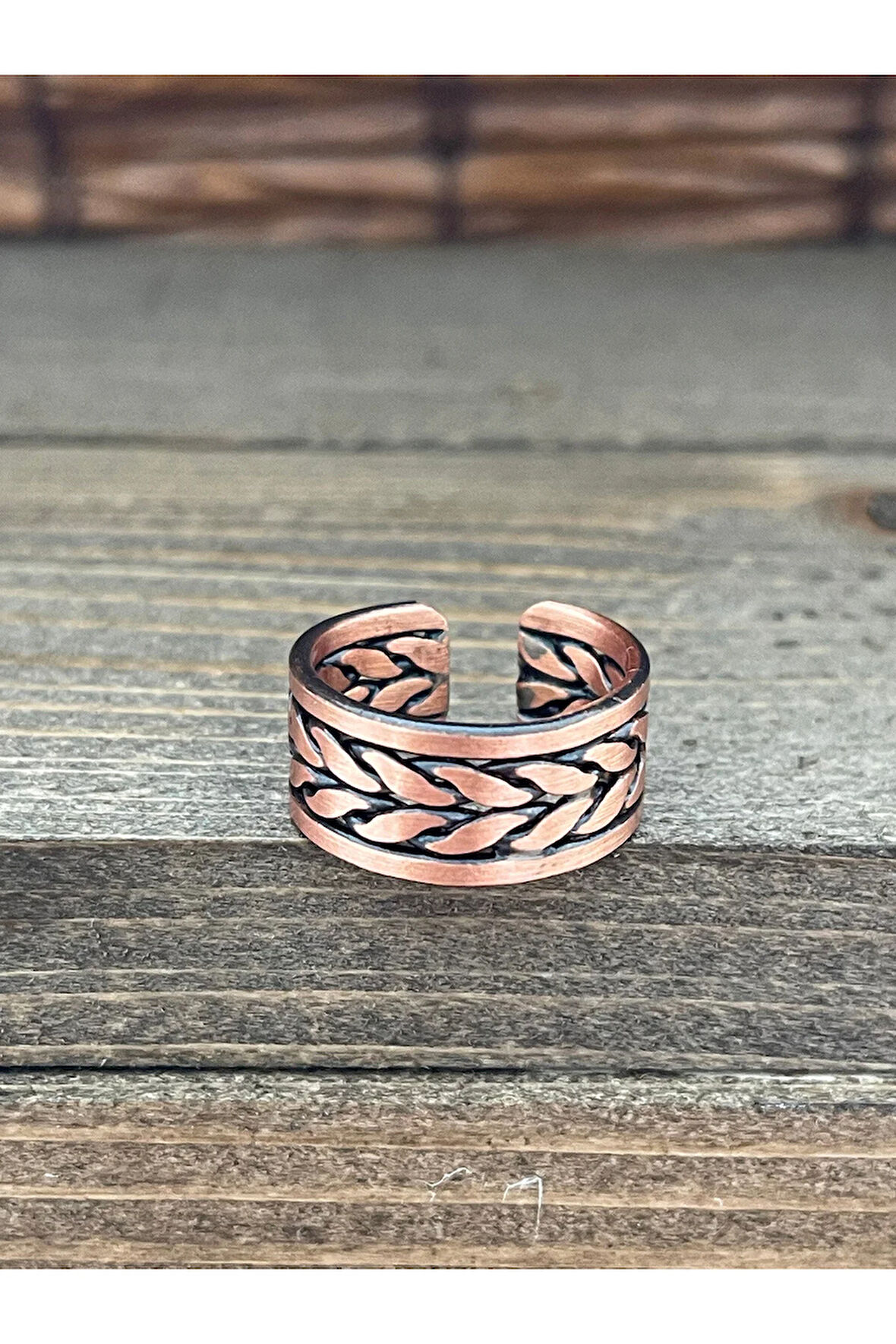 Ayarlanabilir Ölçü Saf Bakır Yüzük