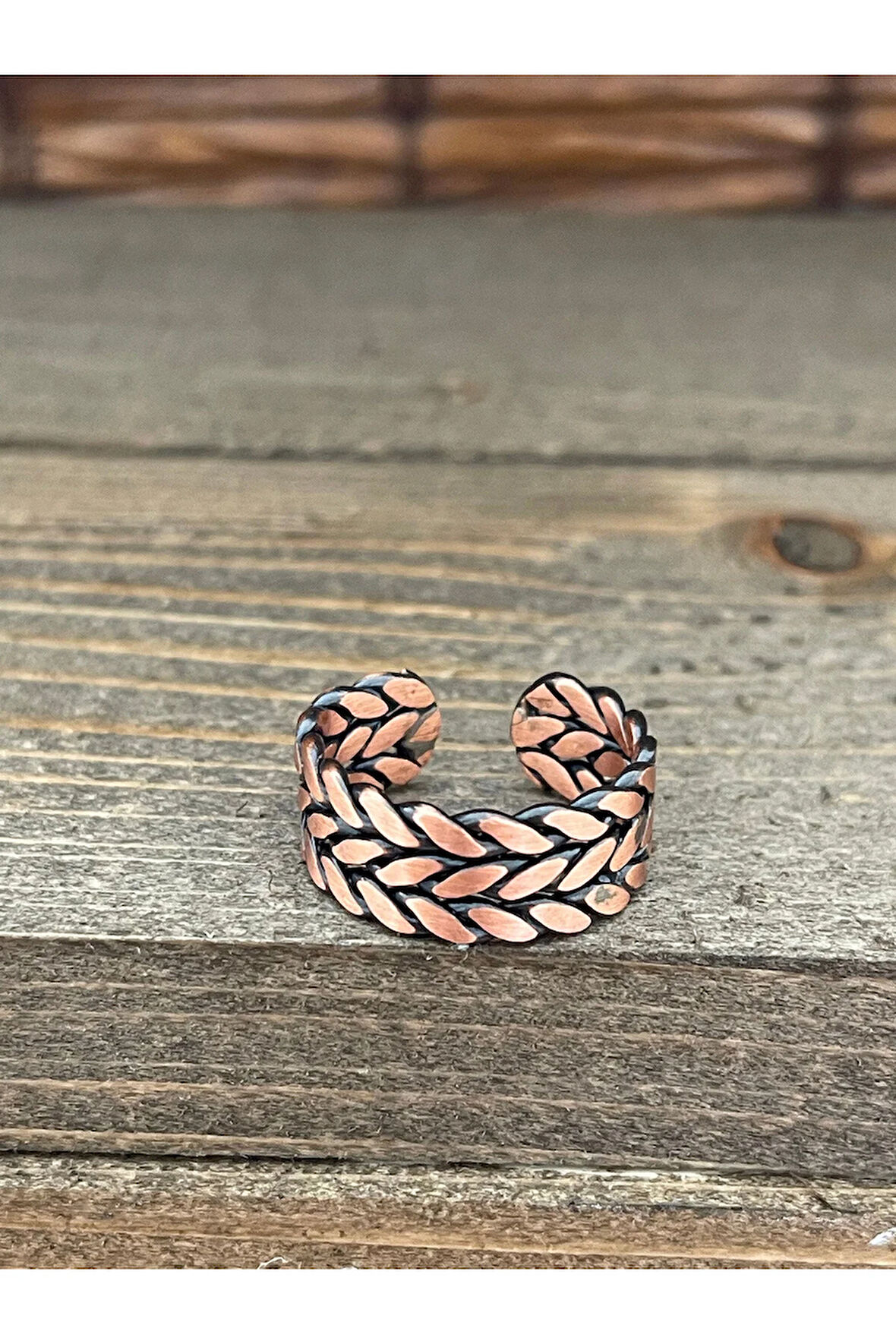 Ayarlanabilir Ölçü Saf Bakır Yüzük