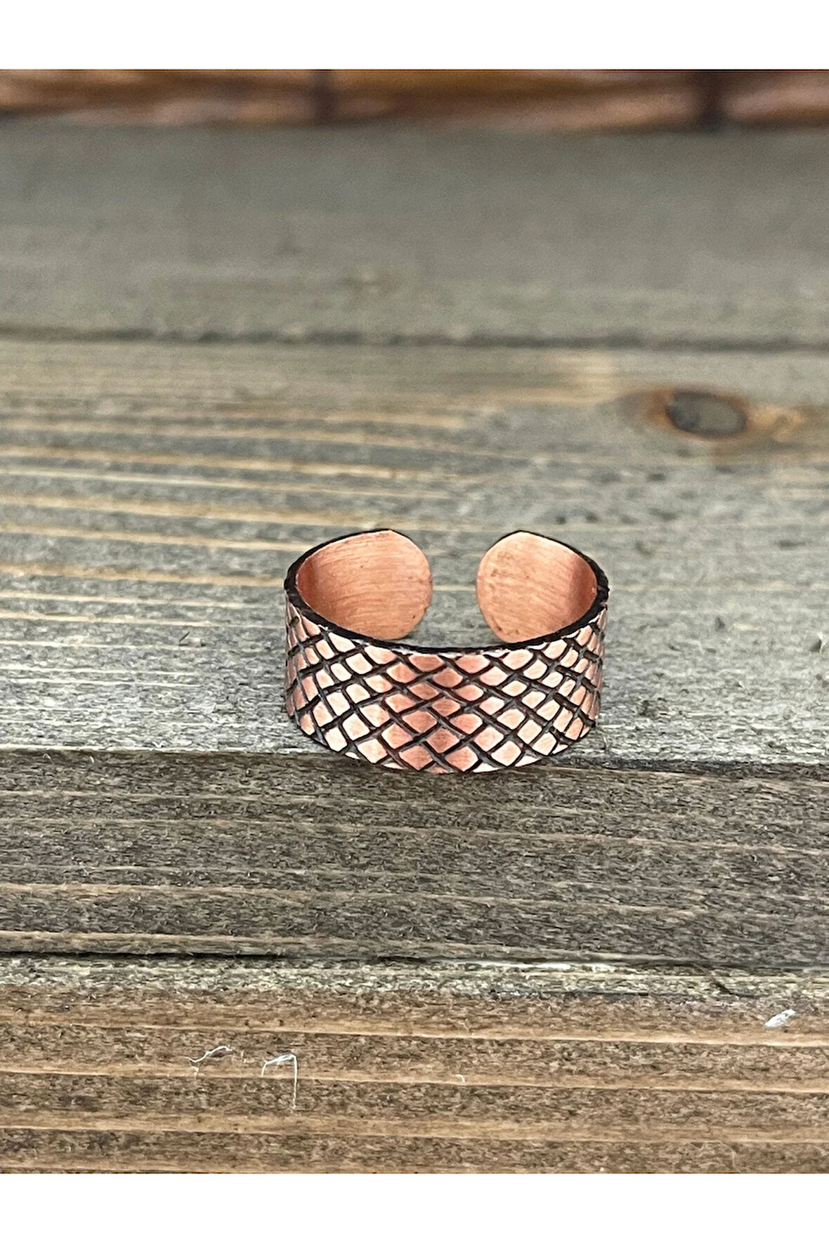 Ayarlanabilir Ölçü Saf Bakır Yüzük