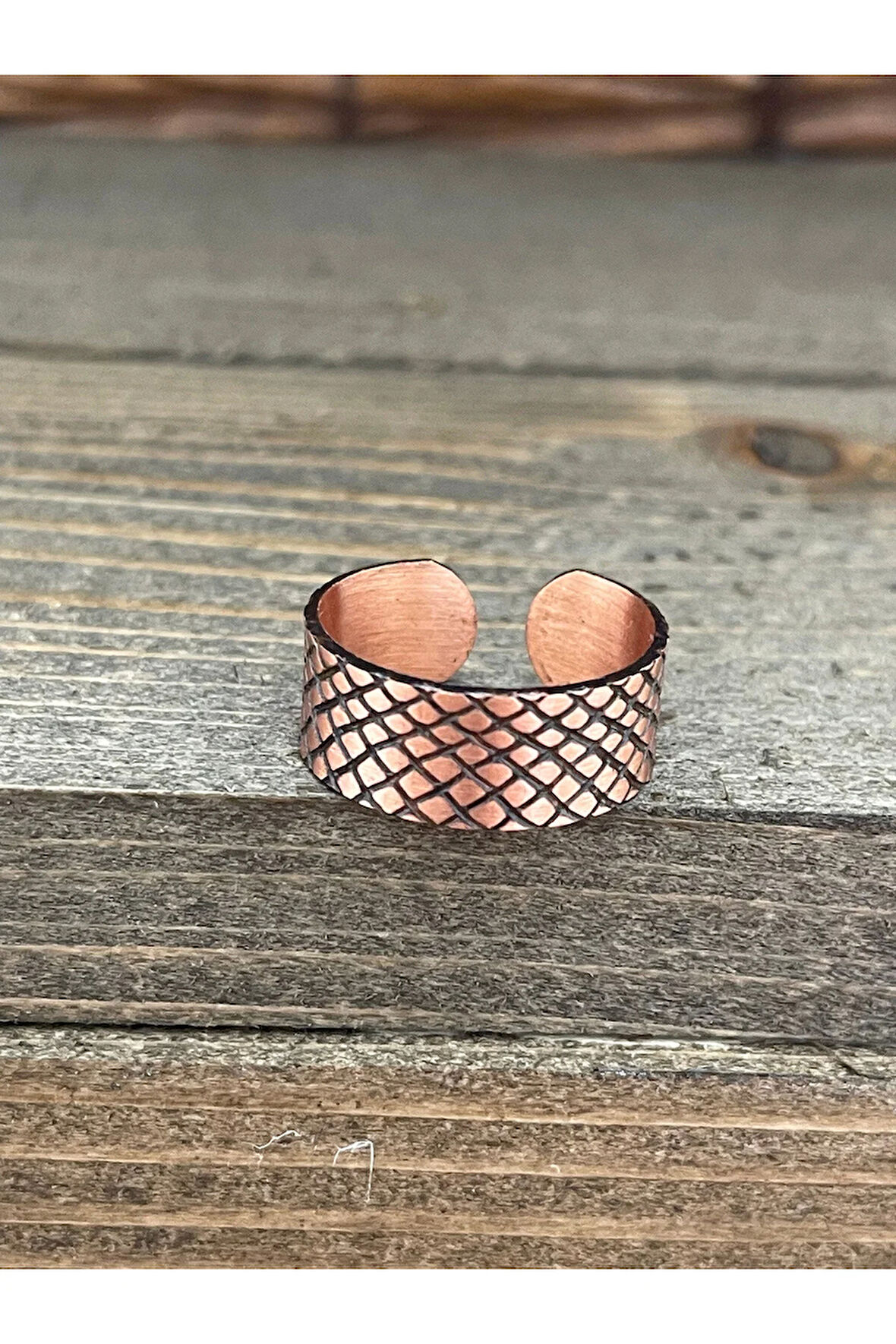 Ayarlanabilir Ölçü Saf Bakır Yüzük