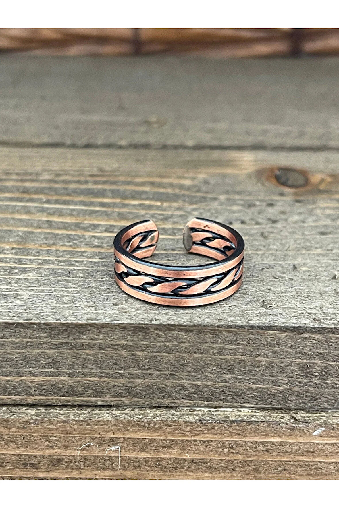 Ayarlanabilir Ölçü Saf Bakır Yüzük