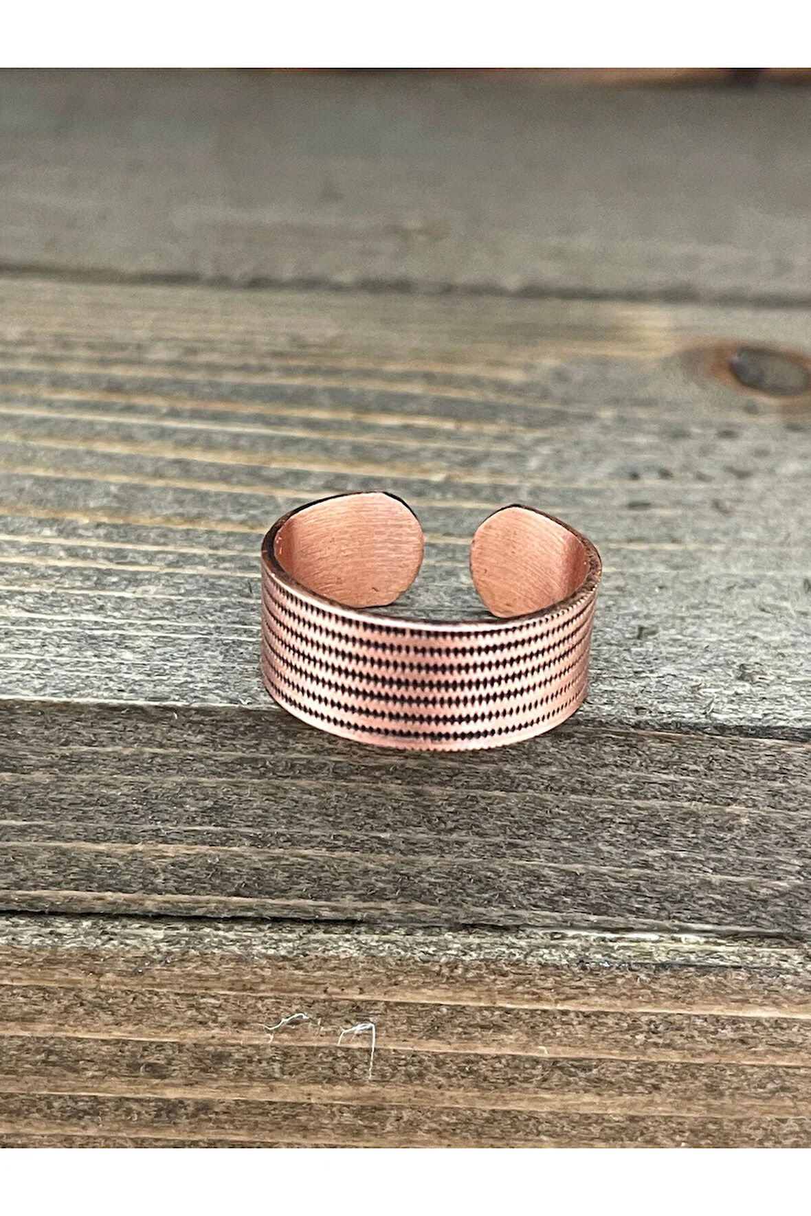 Ayarlanabilir Ölçü Saf Bakır Yüzük