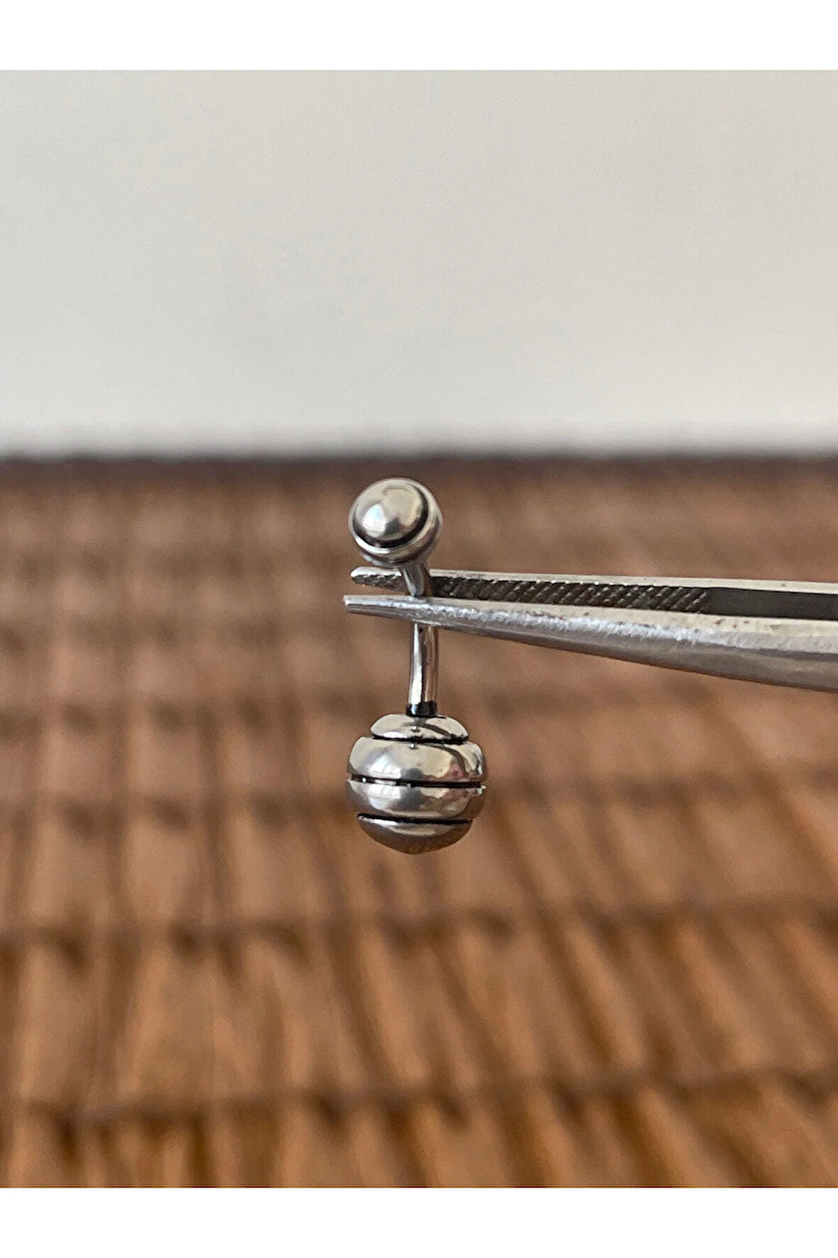 316 L Cerrahi Çelik Mars Top Modeli Göbek Piercingi