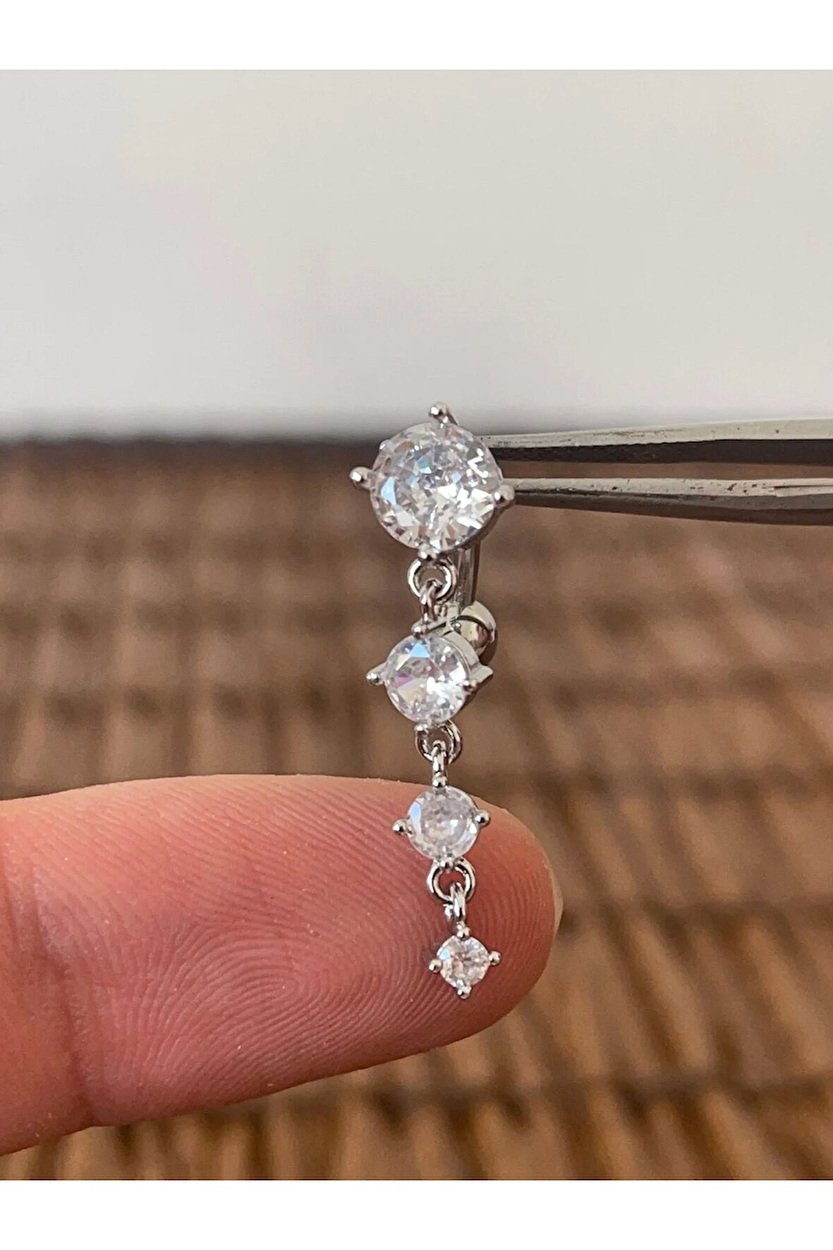 316 L Cerrahi Çelik Ters Modeli Özel Tasarım Göbek Piercingi