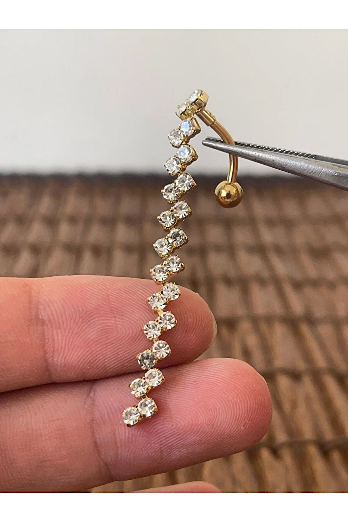 316 L Cerrahi Çelik Su Yolu Modeli Göbek Piercingi