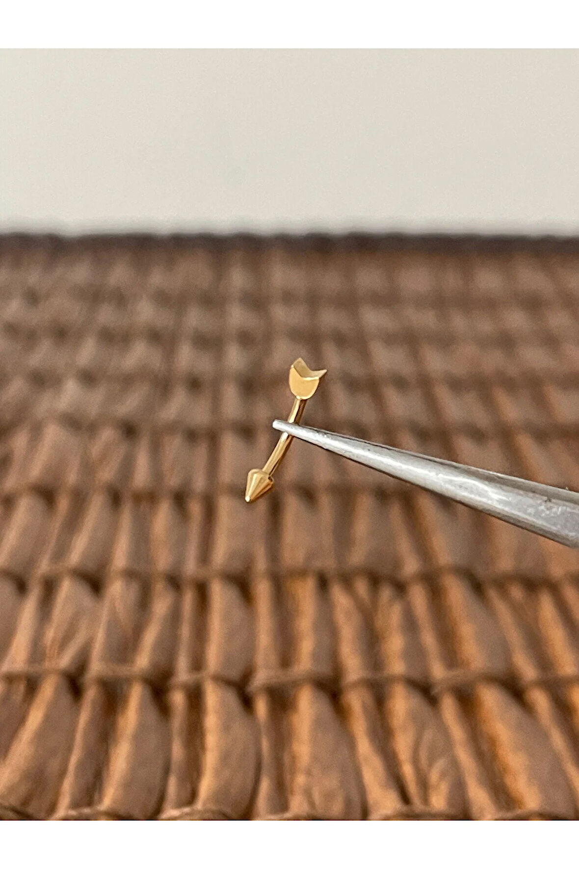 316 L Cerrahi Çelik Ok Yay Modeli Kaş Kulak Snug Helik Kıkırdan Daith Conch Rokk Tragus Piercing