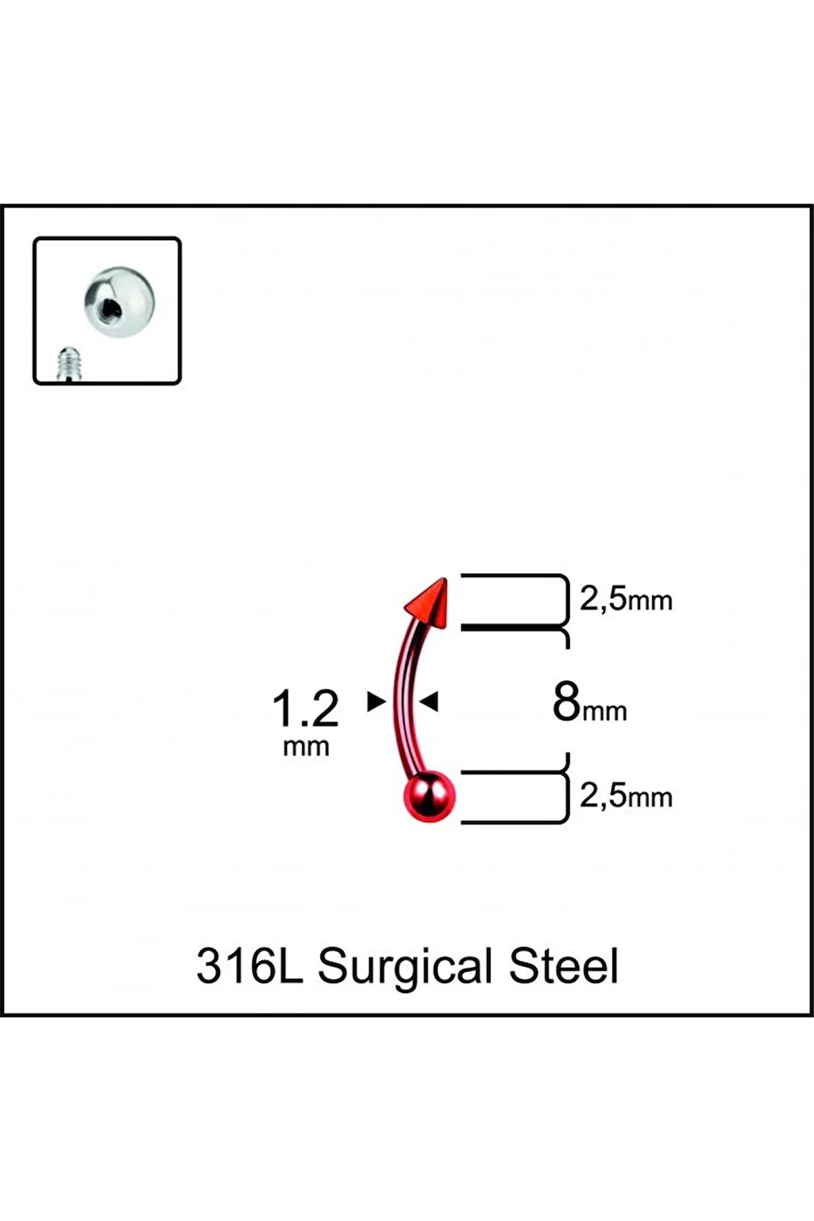 316 L Cerrahi Çelik Kaş Kulak Snug Helik Kıkırdan Daith Conch Rokk Tragus Piercing