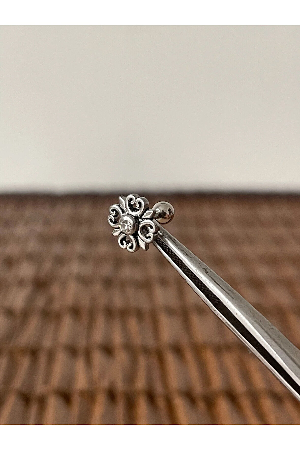 316 L Cerrahi Çelik Helix Tragus Kıkırdak Conch Piercingi