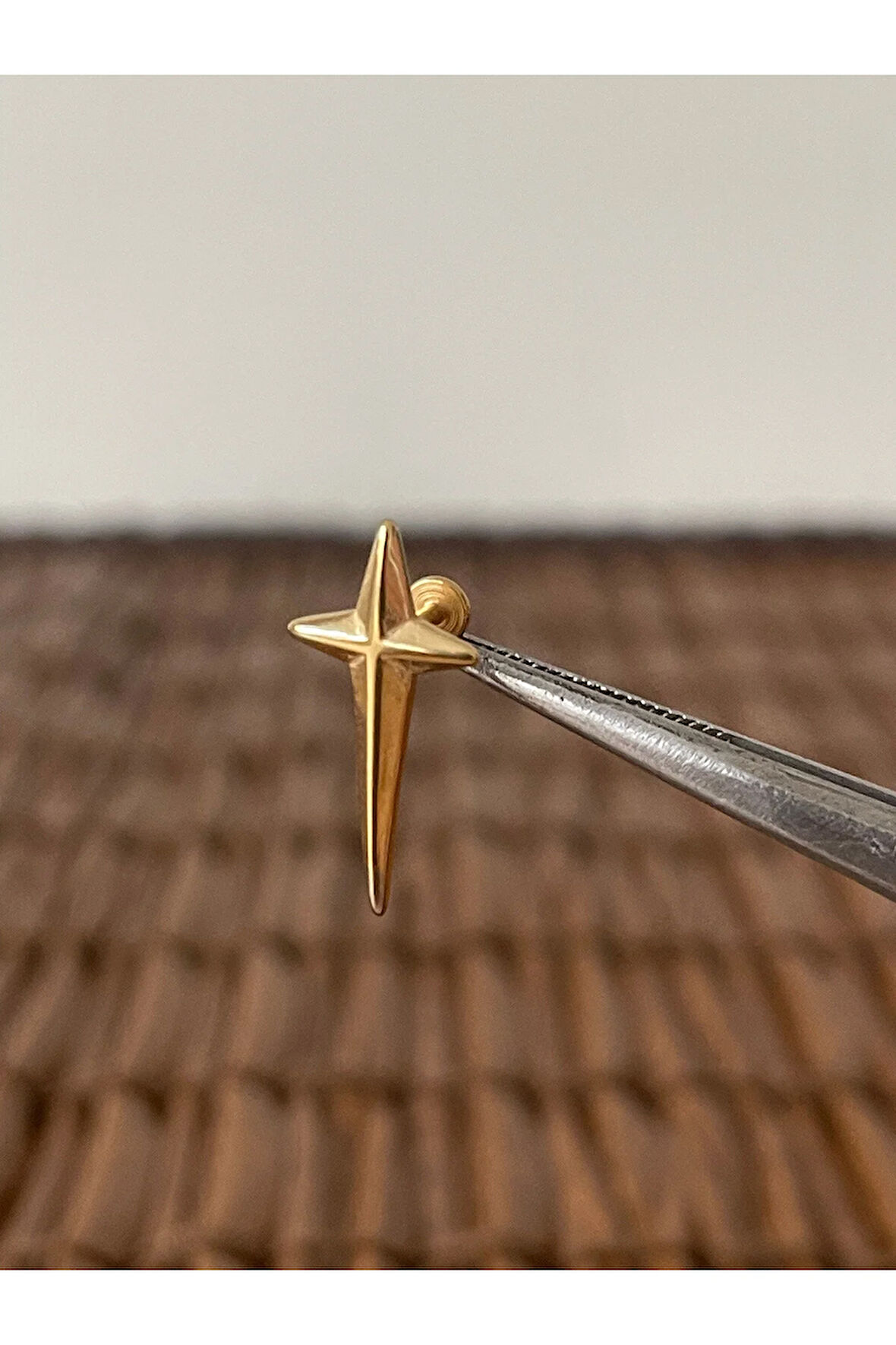 316 L Cerrahi Çelik Kutup Haç Helix Tragus Kıkırdak Conch Piercing