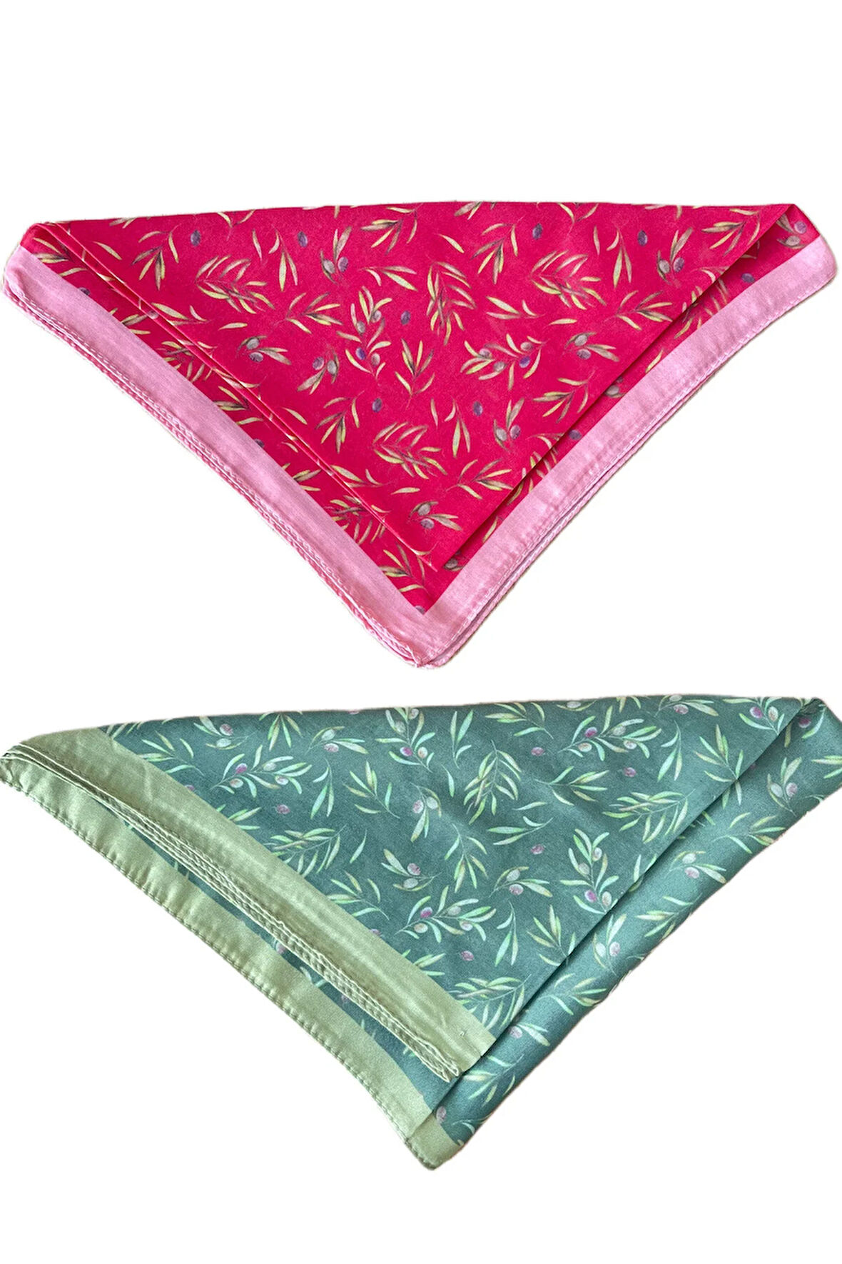 2 Li %100 Pamuklu Bandana Seti Özel Desen Bandana Fular Çanta Aksesuarı Bandana 45x50 Cm