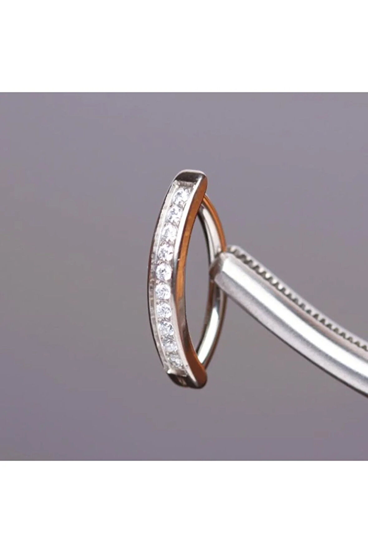 Yüksek Kalite G23 Titanium Pırlanta Modeli Su Taşı Titanyum Göbek Piercingi