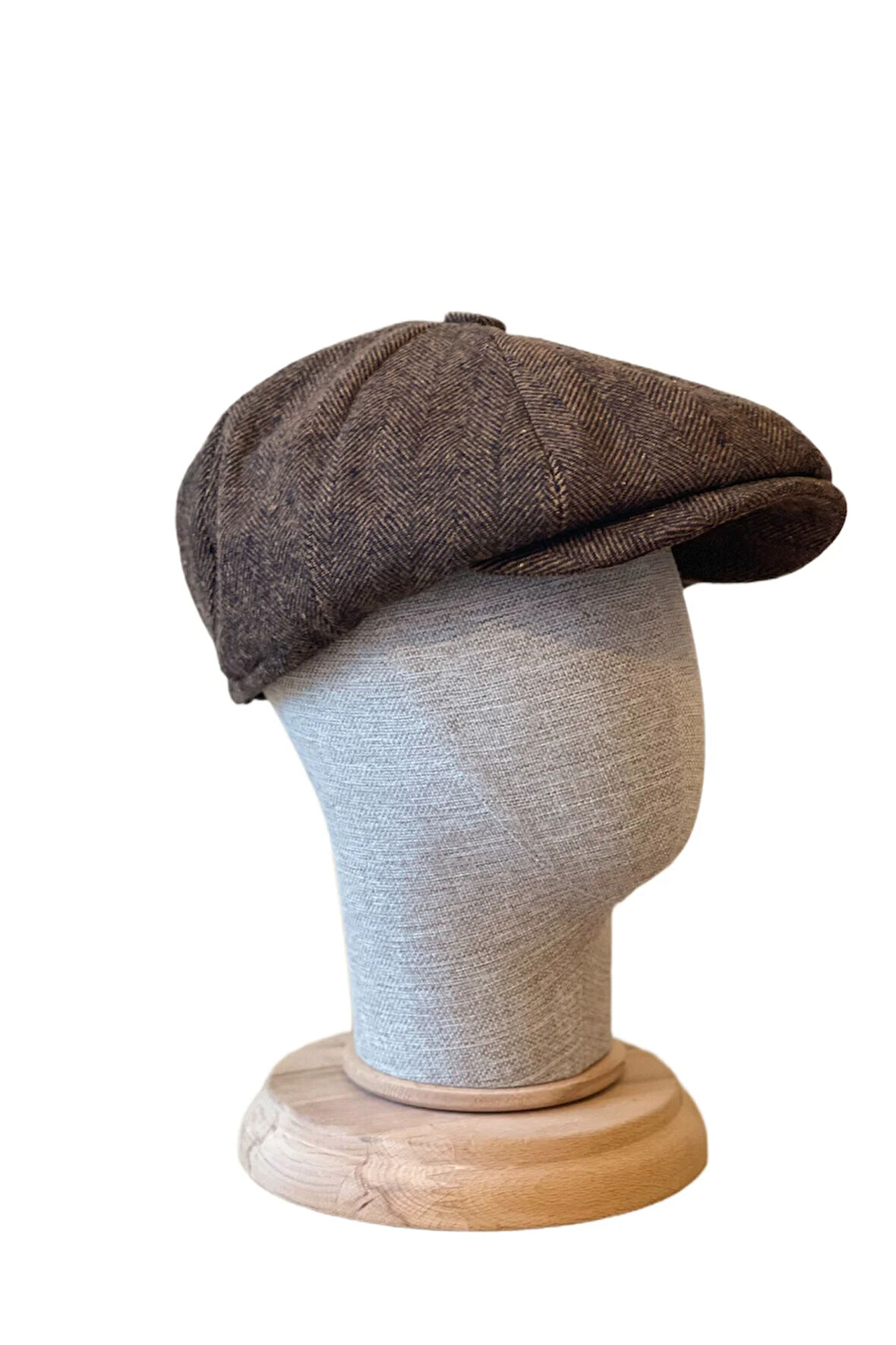 Standart Kışlık Yün Ingiliz Kasket Dökümlü Peaky Blinders Kasket Balıksırtı Kasket Arkası Lastikli