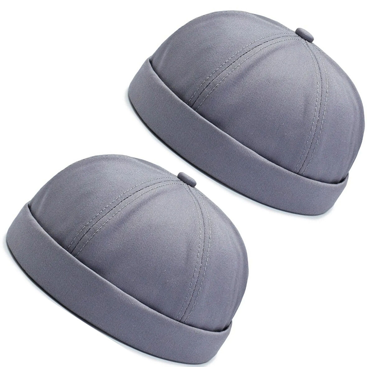 2 Li Set %100 Pamuk Cap Ayarlanabilir Docker Şapka Yazlık Takke Şapka Retro Şapka Takke Şapka