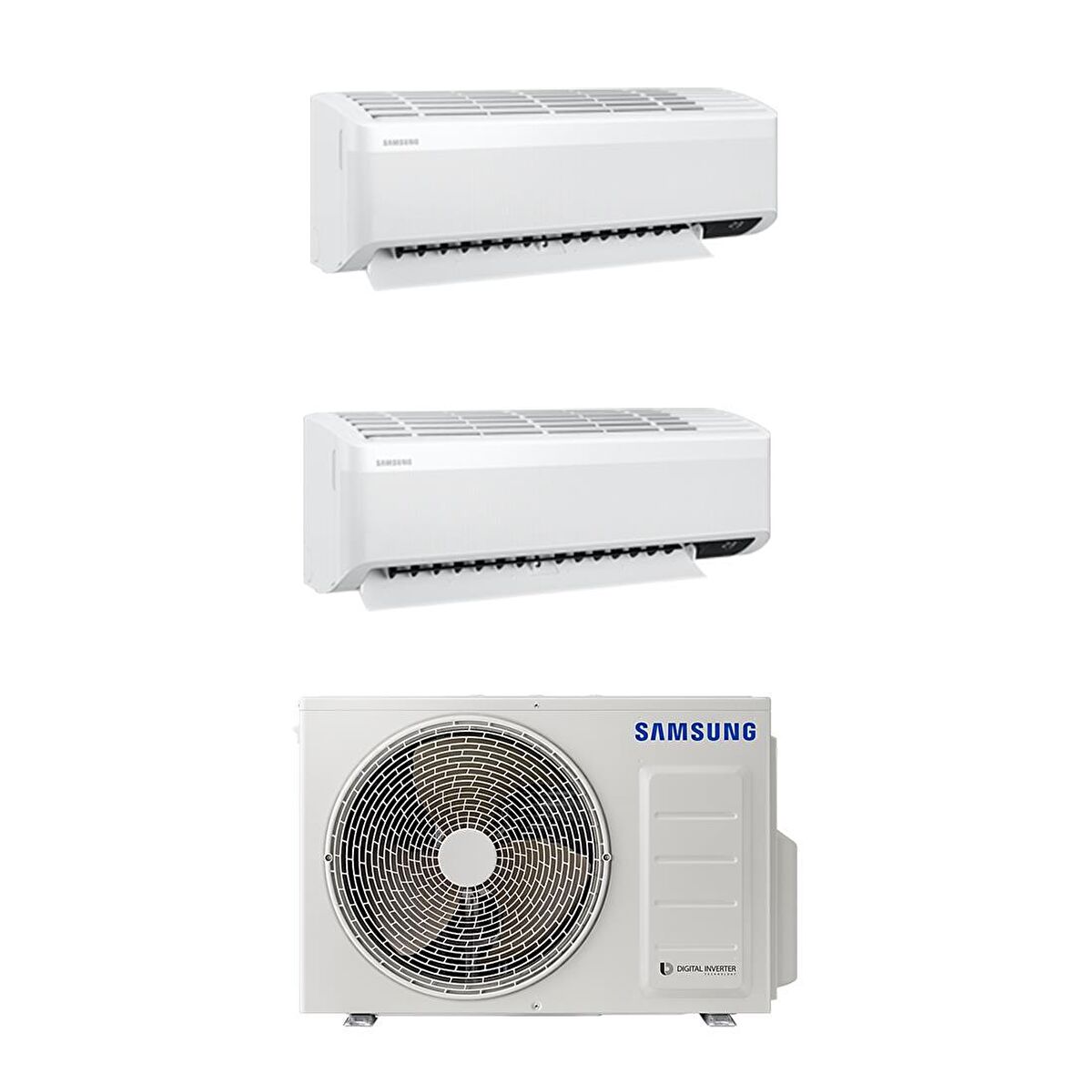 Samsung Wind Free Multi 1+2 Sistem (AJ050TXJ2KH/EA) 2x9000 Btu İç 5,2 kw Dış Ünite