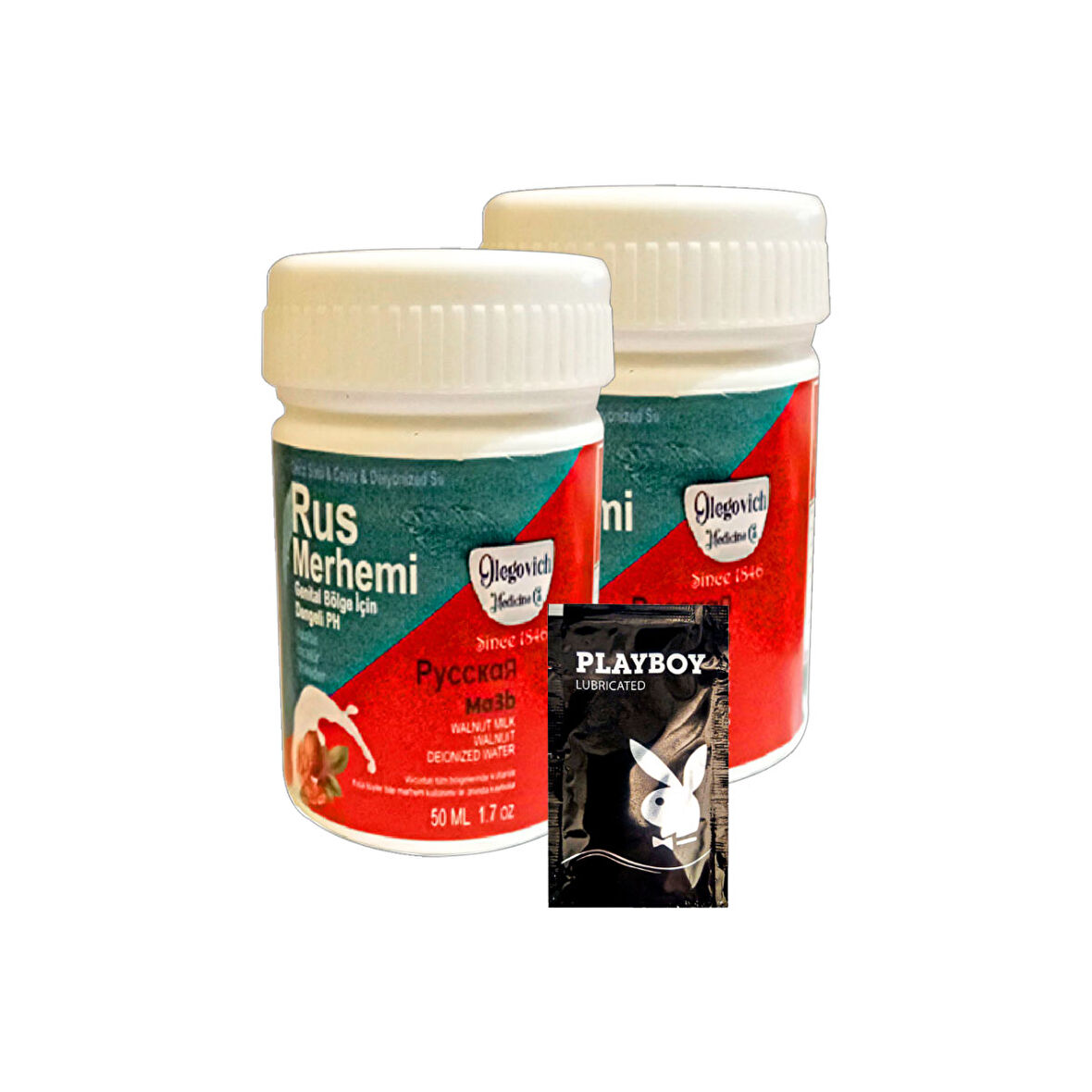 Valnut Milk & Walnut Glegnid Rus Merhemi 2 Adet 50 ml Genital Bölge Tüy Dökücü Zayıflatıcı Krem + Jel Hediye