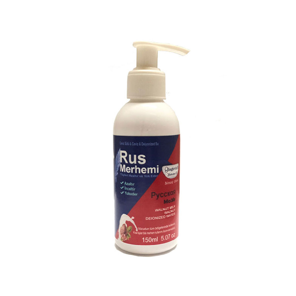 Rus Merhemi Kremi 150 ml Tüy Dökme Kremi tüy dòkücü