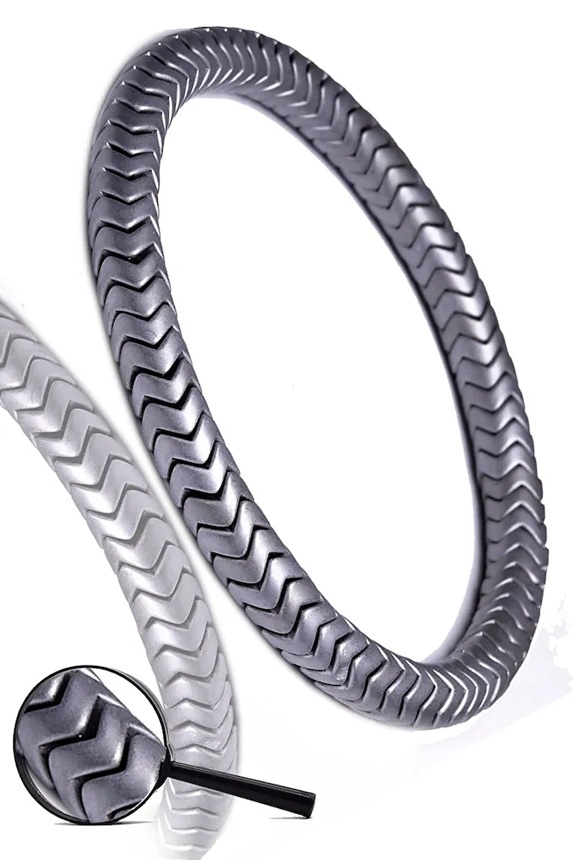 Sertifikalı Aaa Silver Renk Hematit Taşı Bileklik - Kararmaz