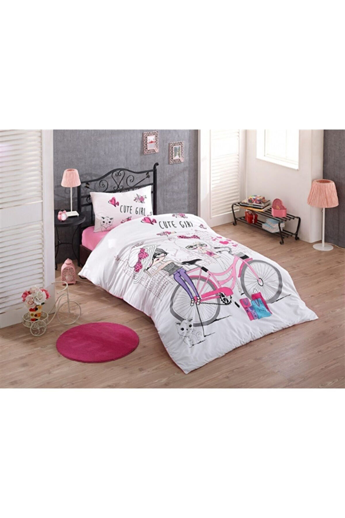 Tek Kişilik Ranforce Uyku Seti Cute Girls