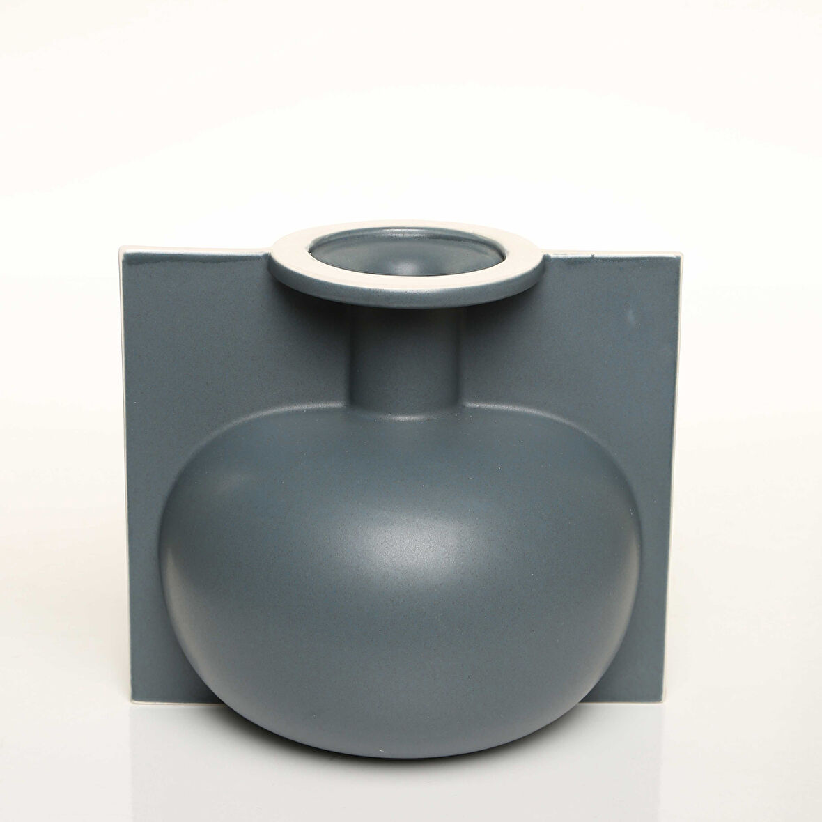 LIP KOYU GRİ VAZO KÜÇÜK 20*17*18 CM AK.JL0017